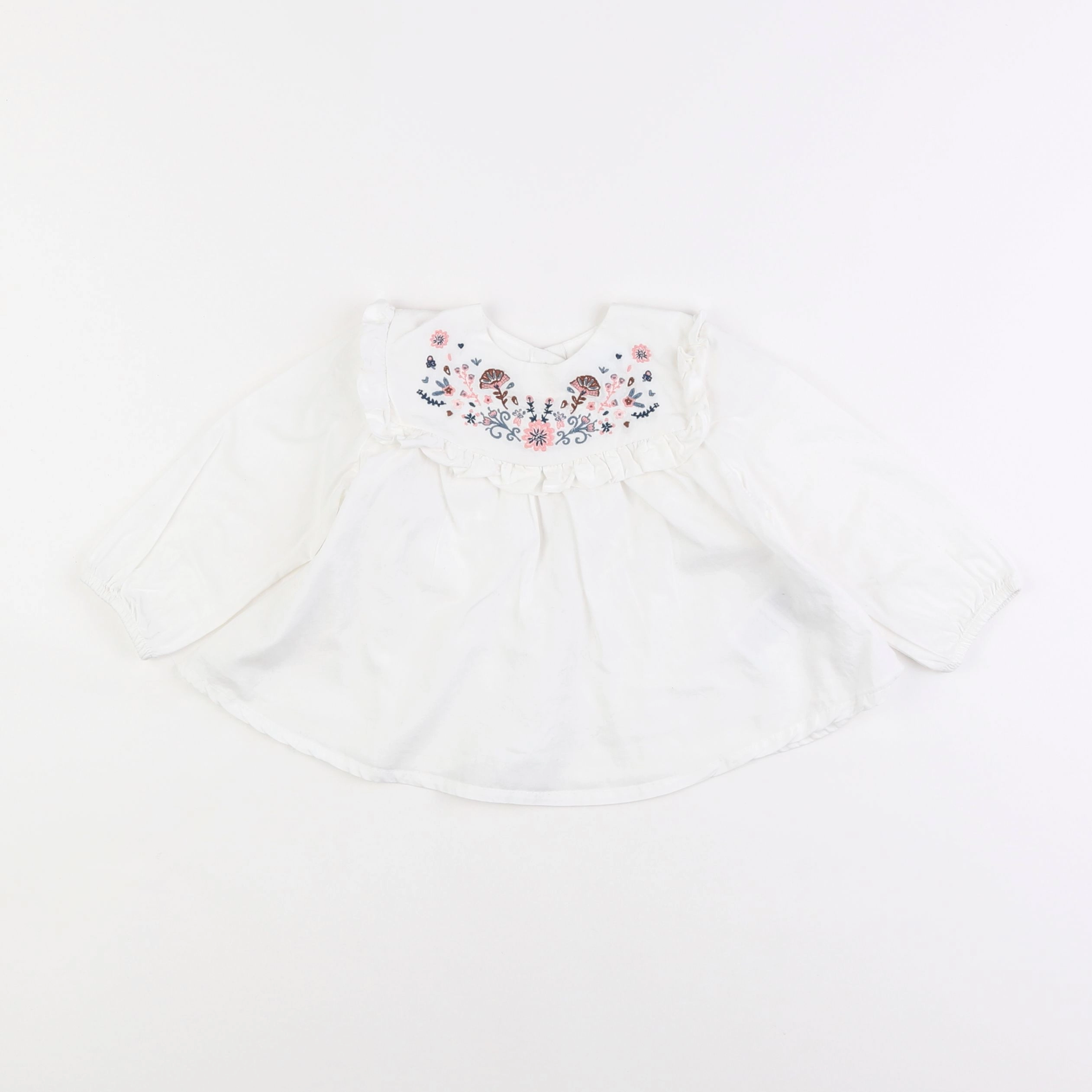 Vertbaudet - blouse blanc - 12 mois