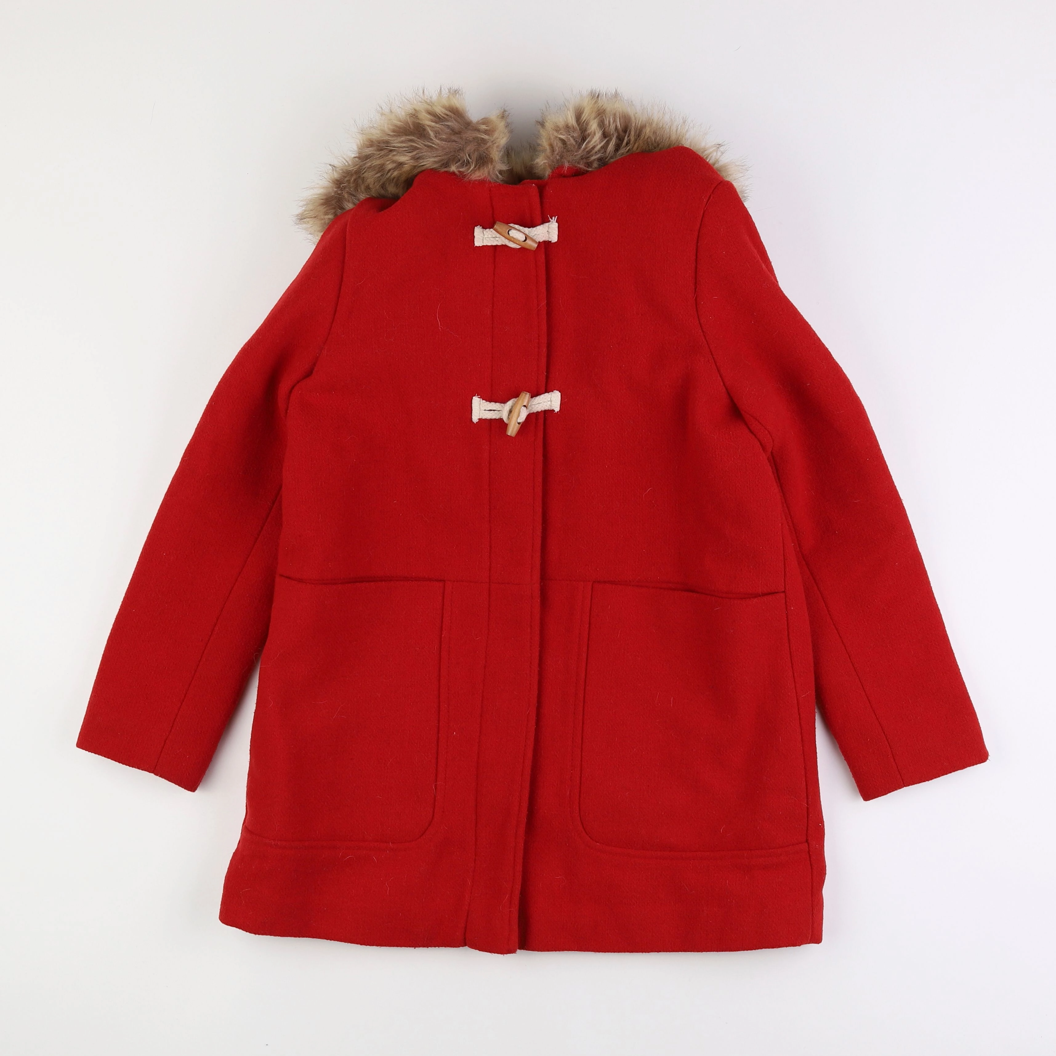 Vertbaudet - manteau rouge - 14 ans