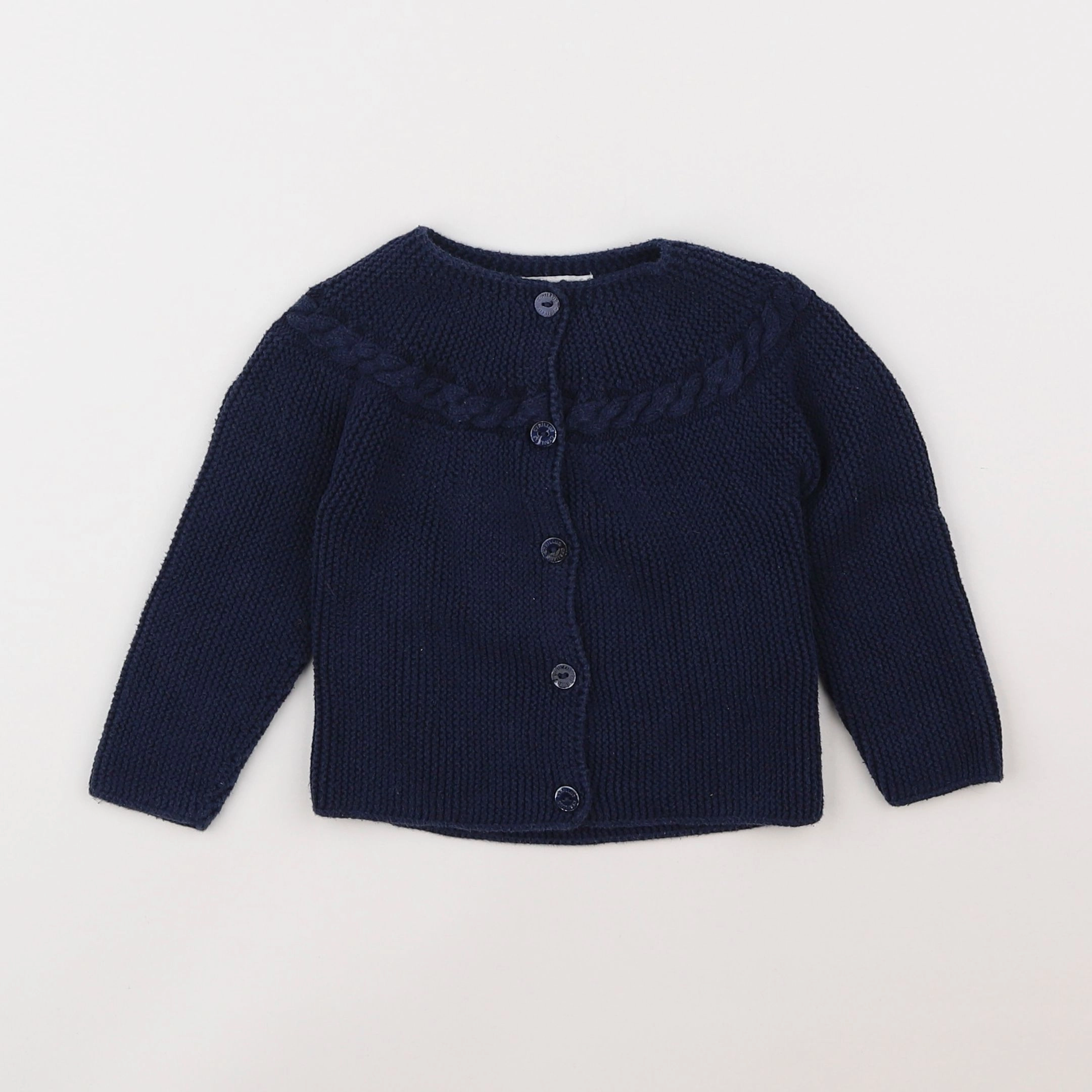 Cyrillus - gilet bleu - 2 ans