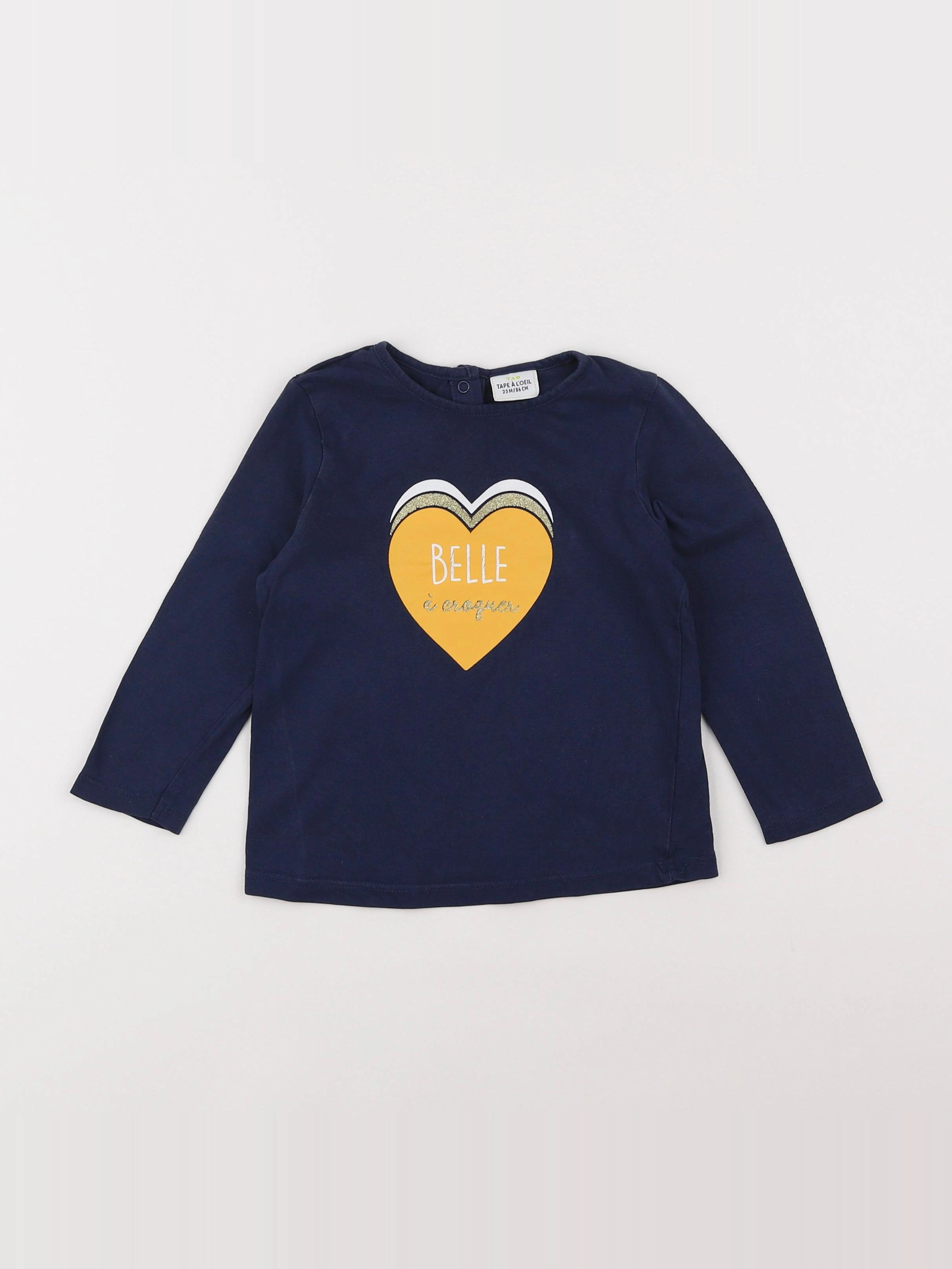 Tape à l'oeil - tee-shirt bleu - 2 ans