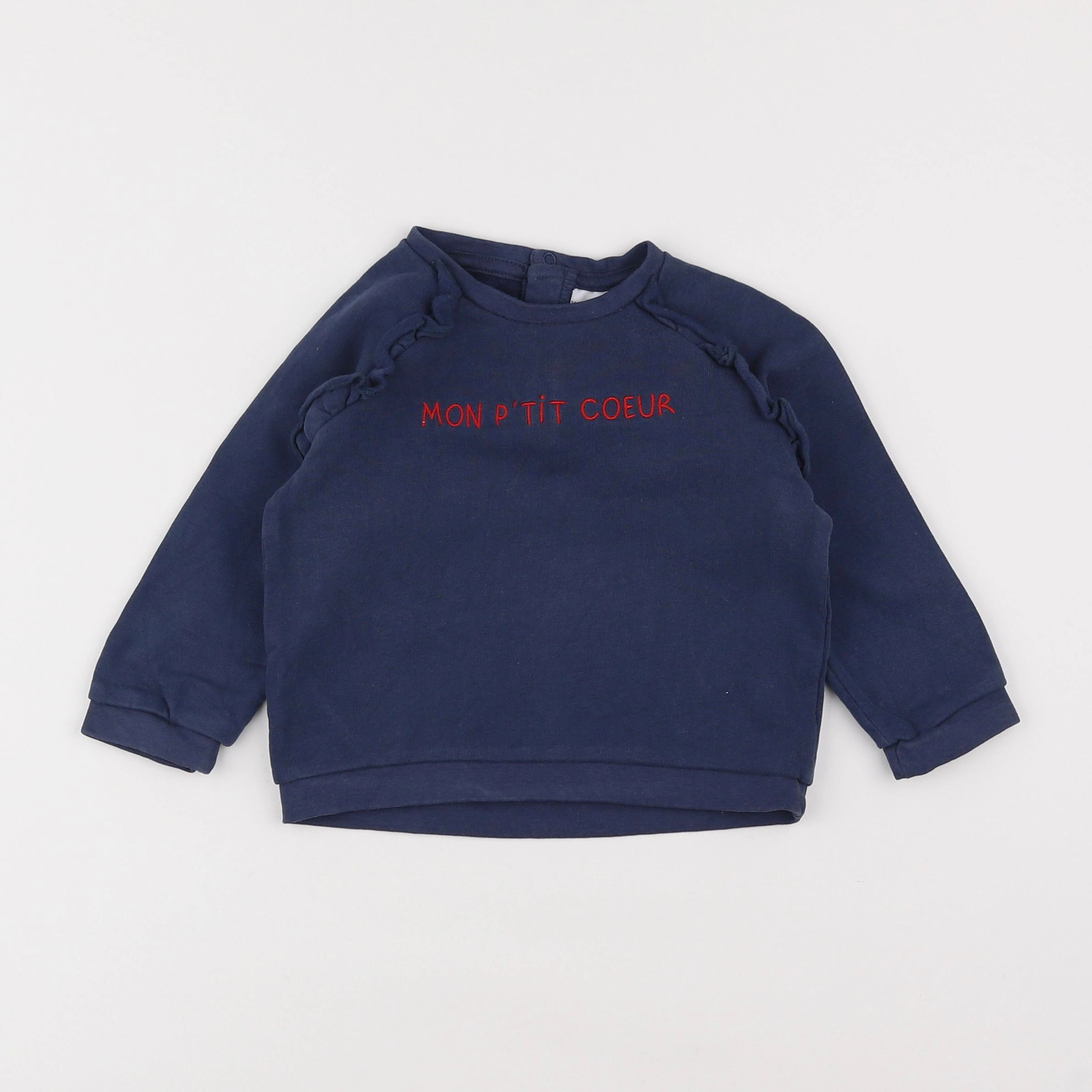 Vertbaudet - sweat bleu - 2 ans