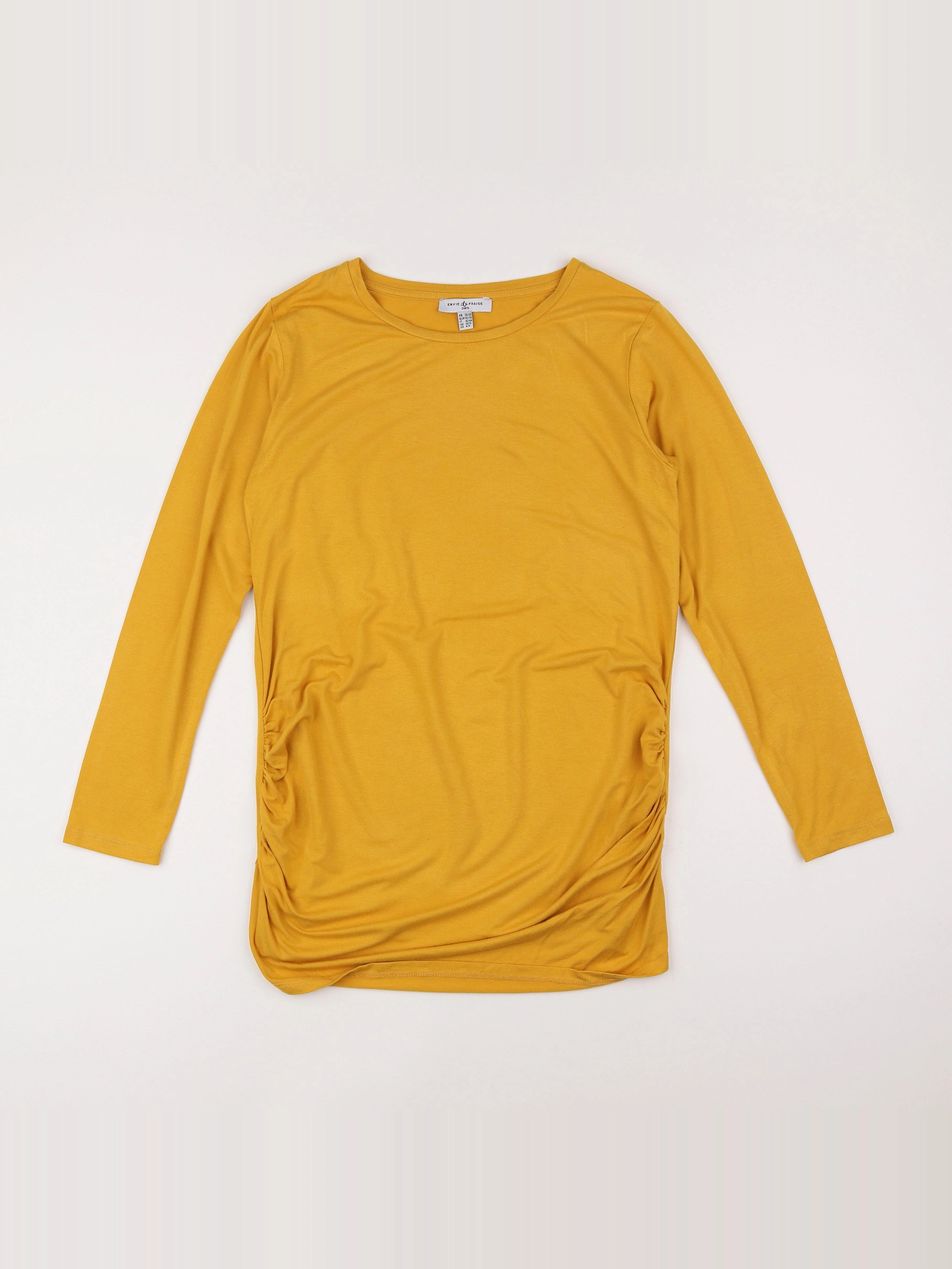 Envie de fraise - tee-shirt grossesse jaune - 38 à 40