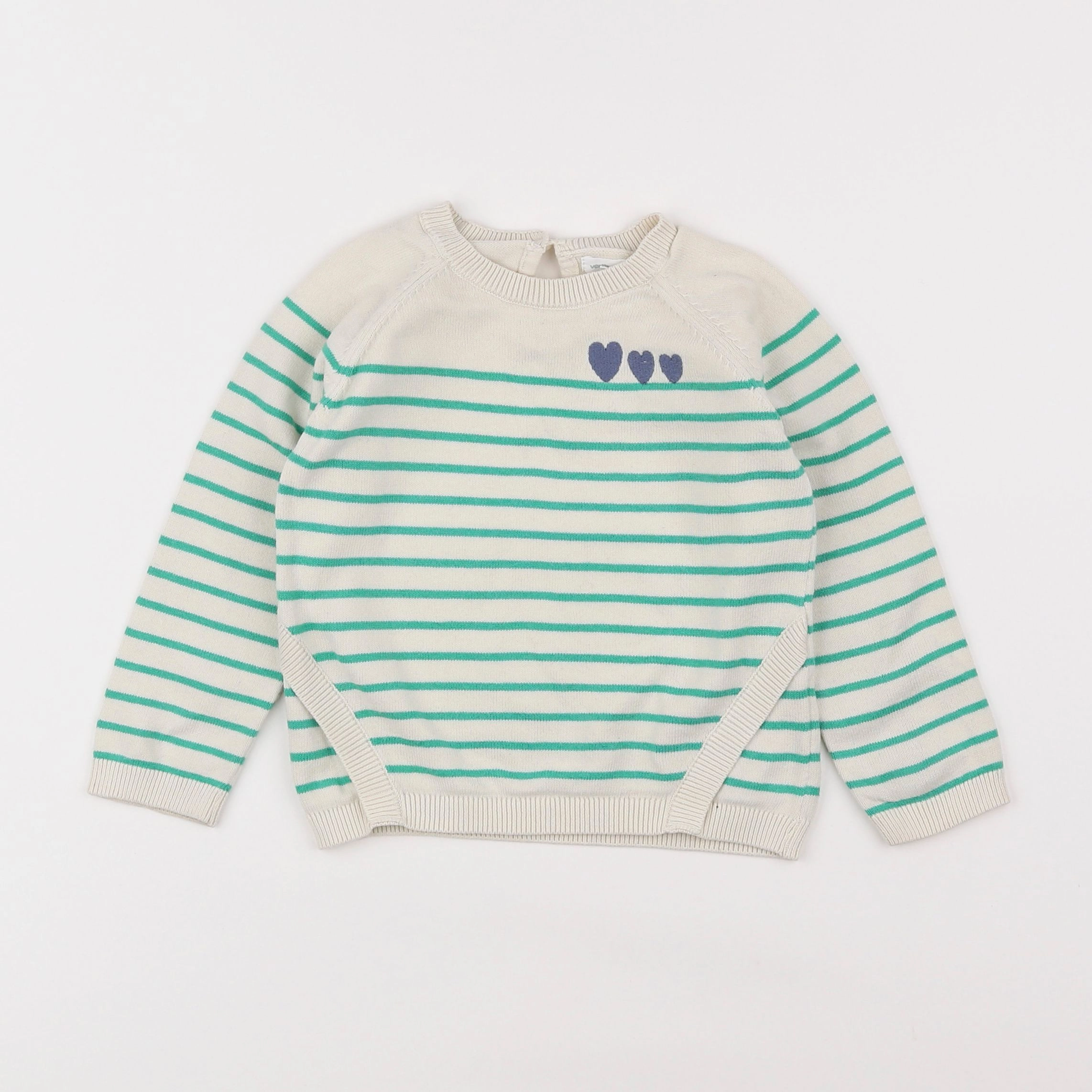 Vertbaudet - pull vert - 2 ans