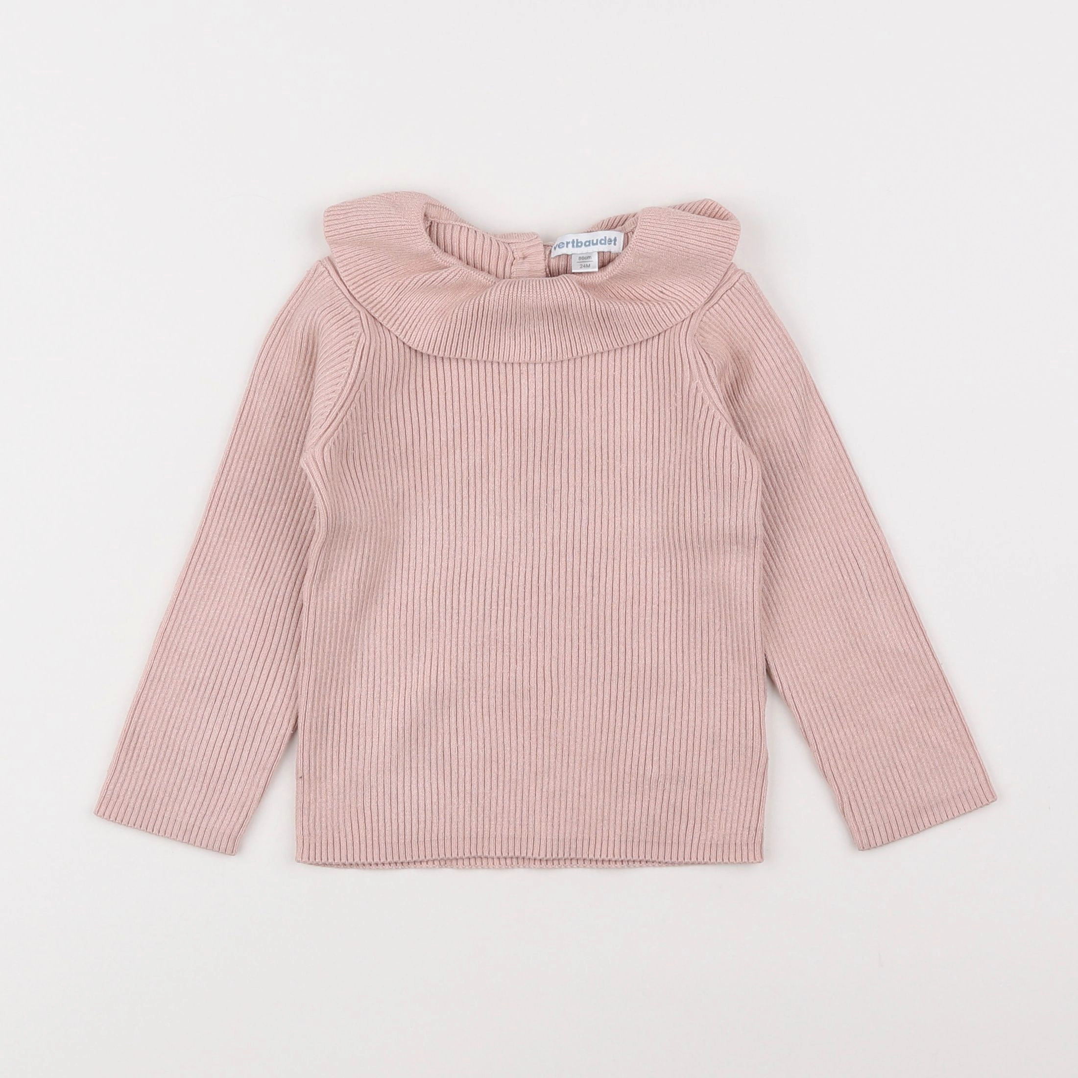 Vertbaudet - pull rose - 2 ans