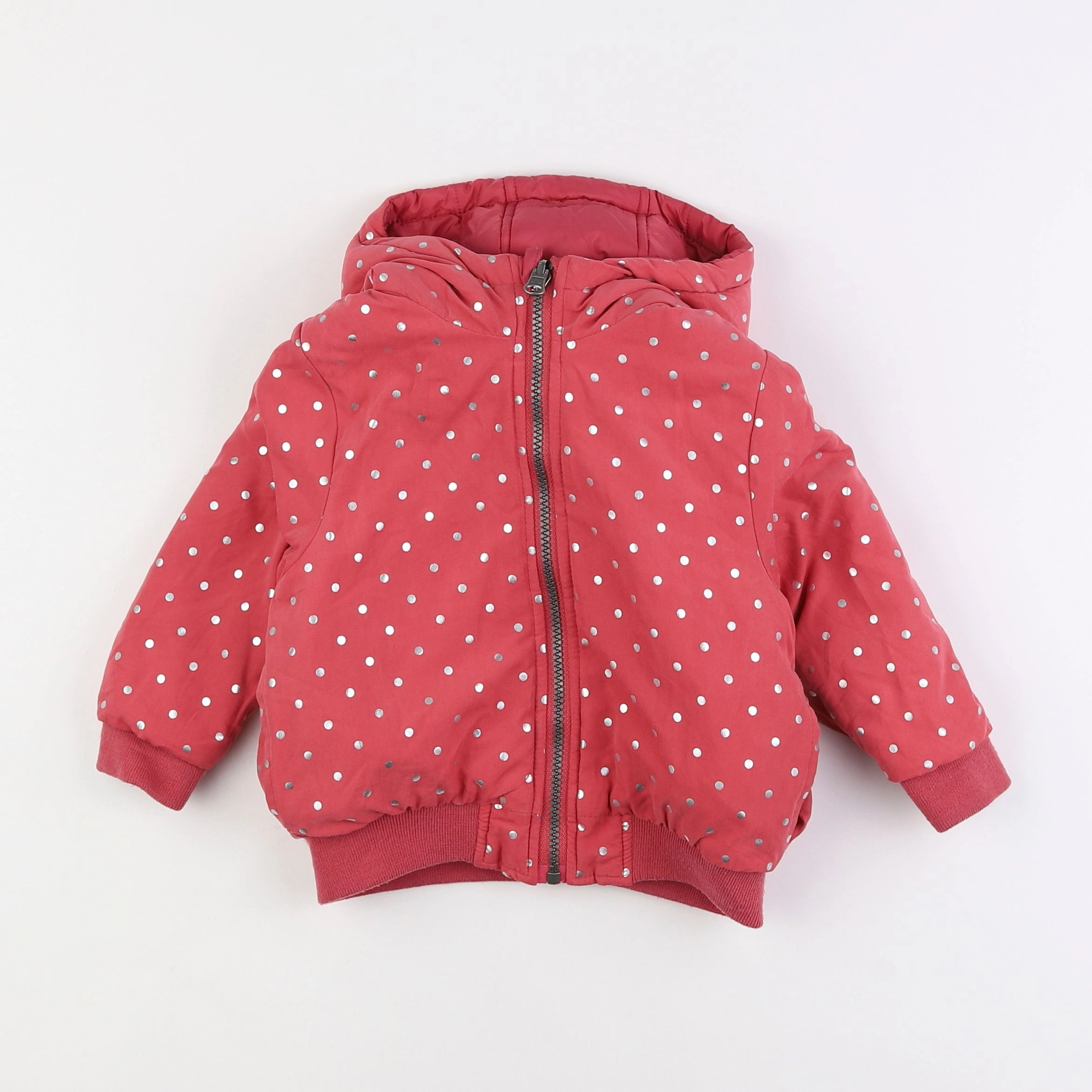 Vertbaudet - veste réversible rose - 3 ans