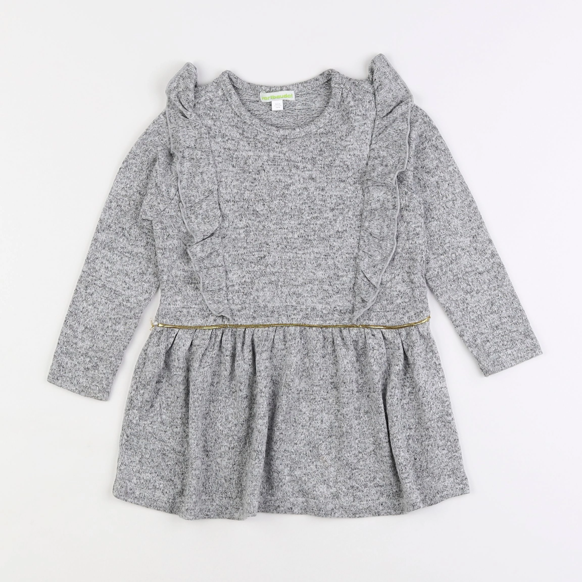 Vertbaudet - robe gris - 3 ans