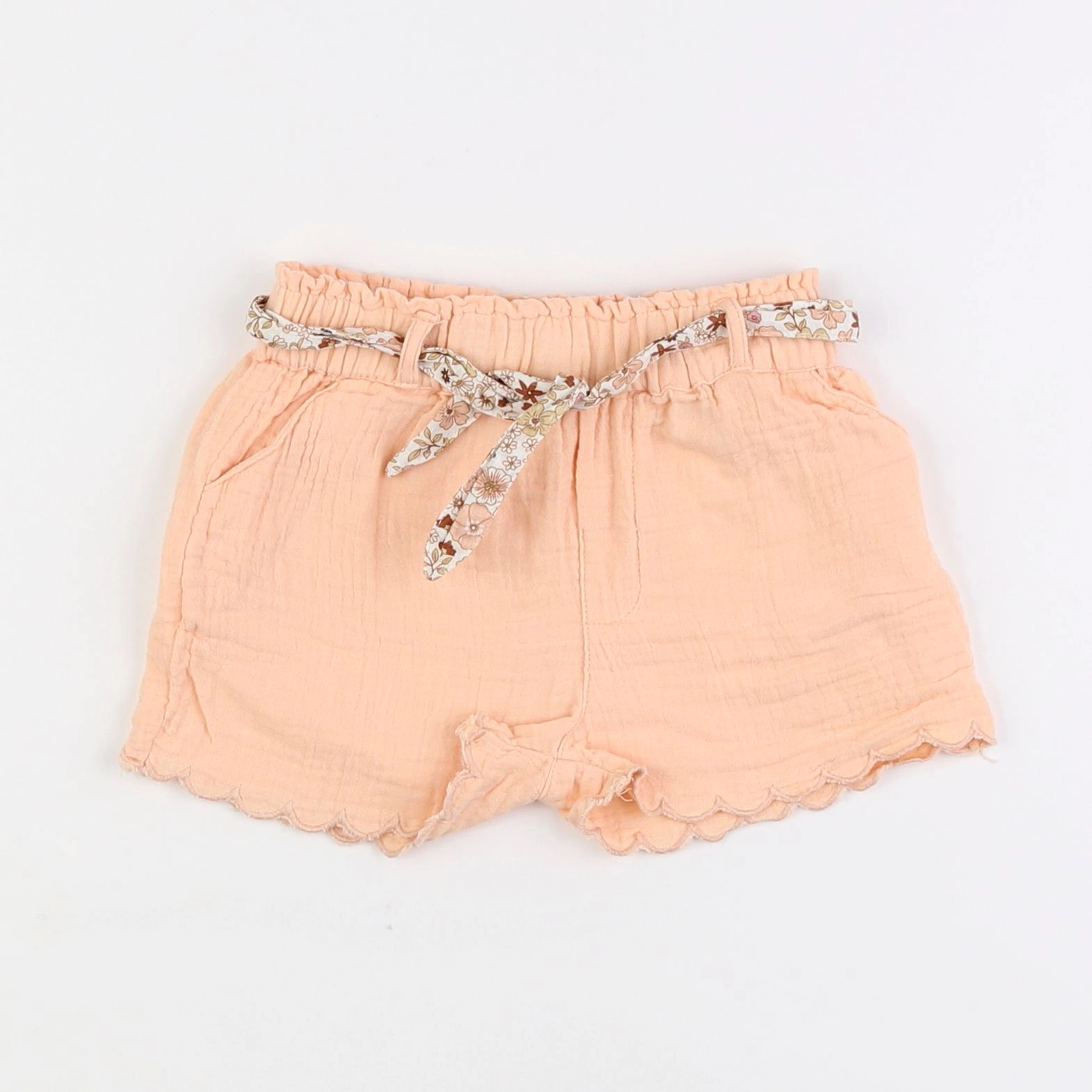 Vertbaudet - short orange - 2 ans