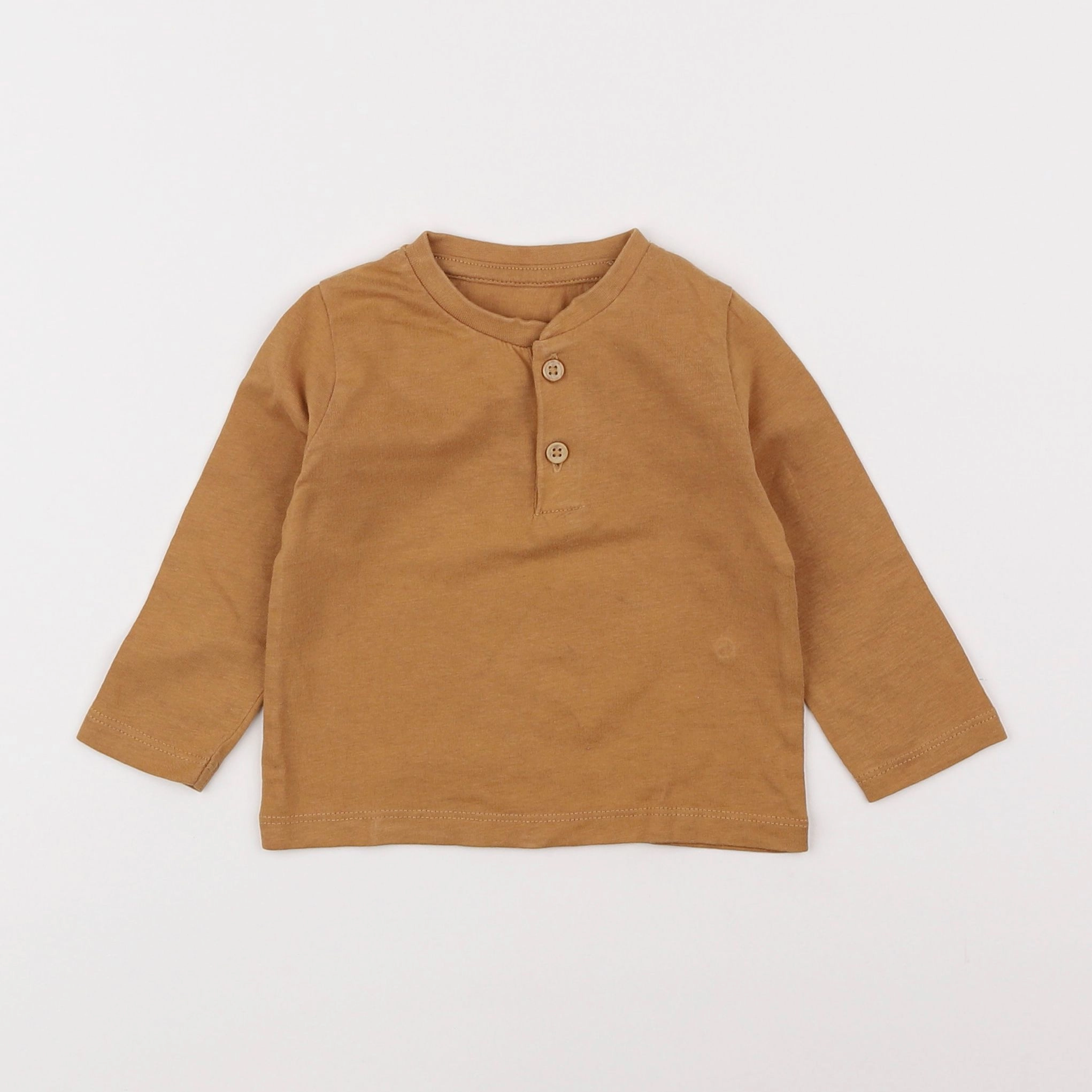 Vertbaudet - tee-shirt marron - 9 mois