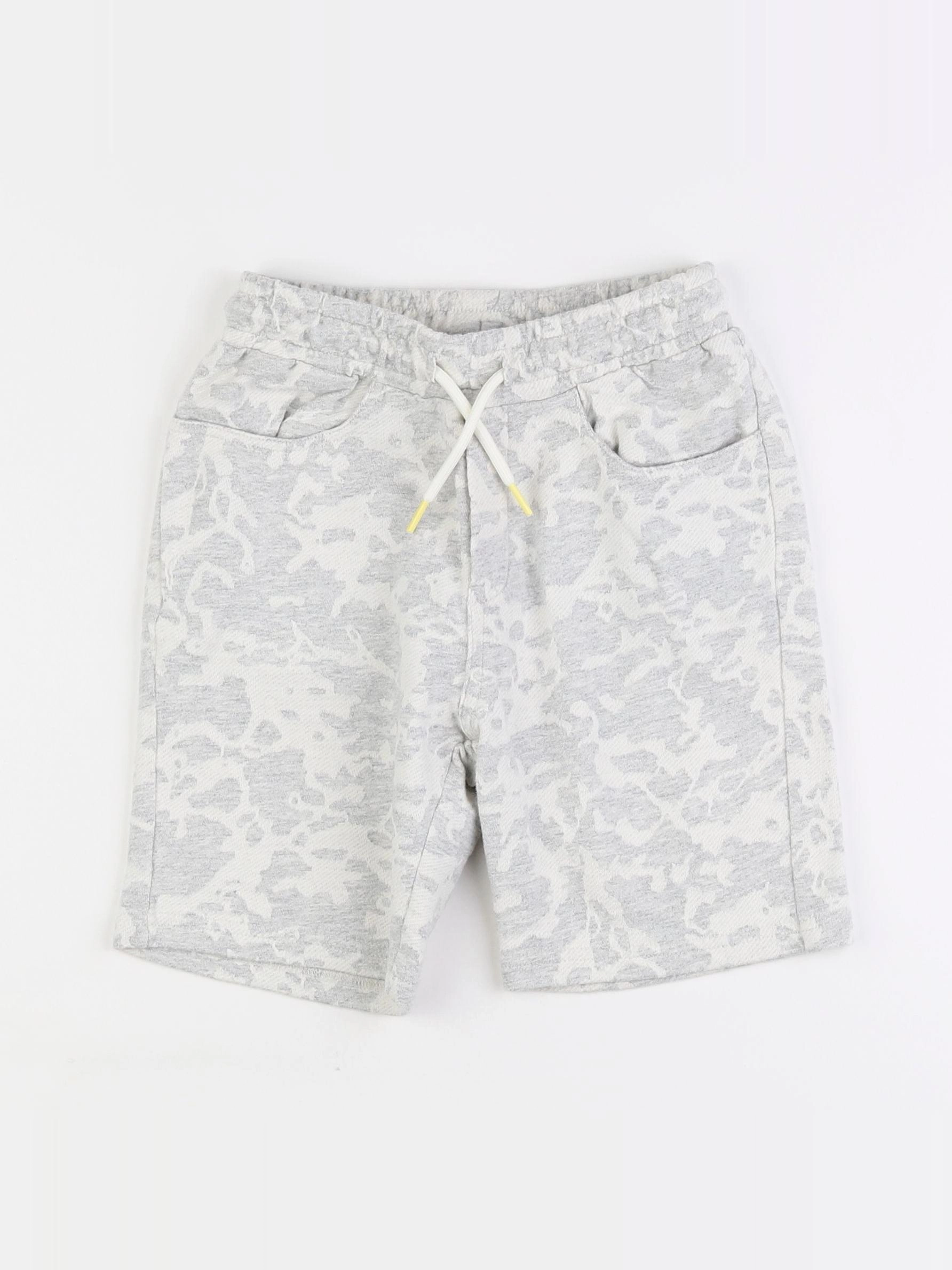 IKKS - short blanc, gris - 8 ans