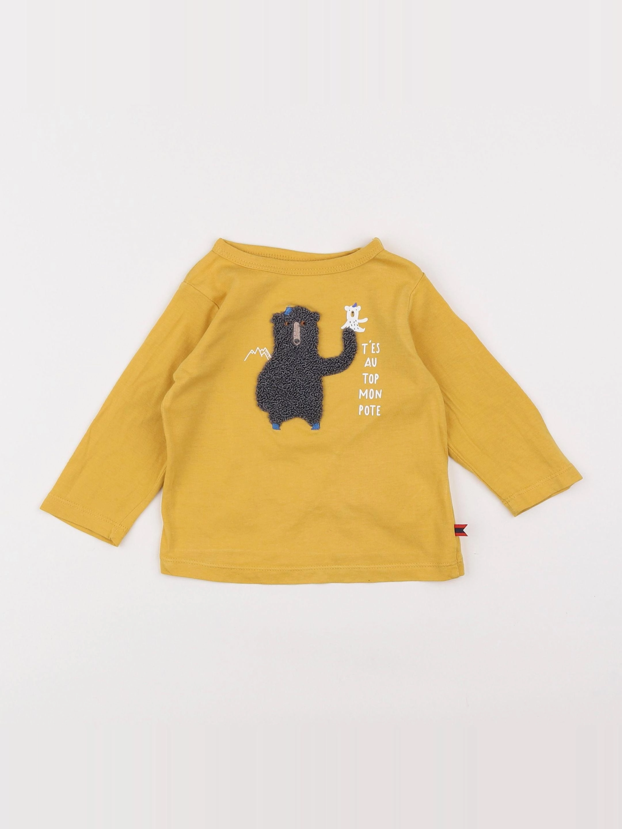 Cadet Rousselle - tee-shirt jaune - 6 mois
