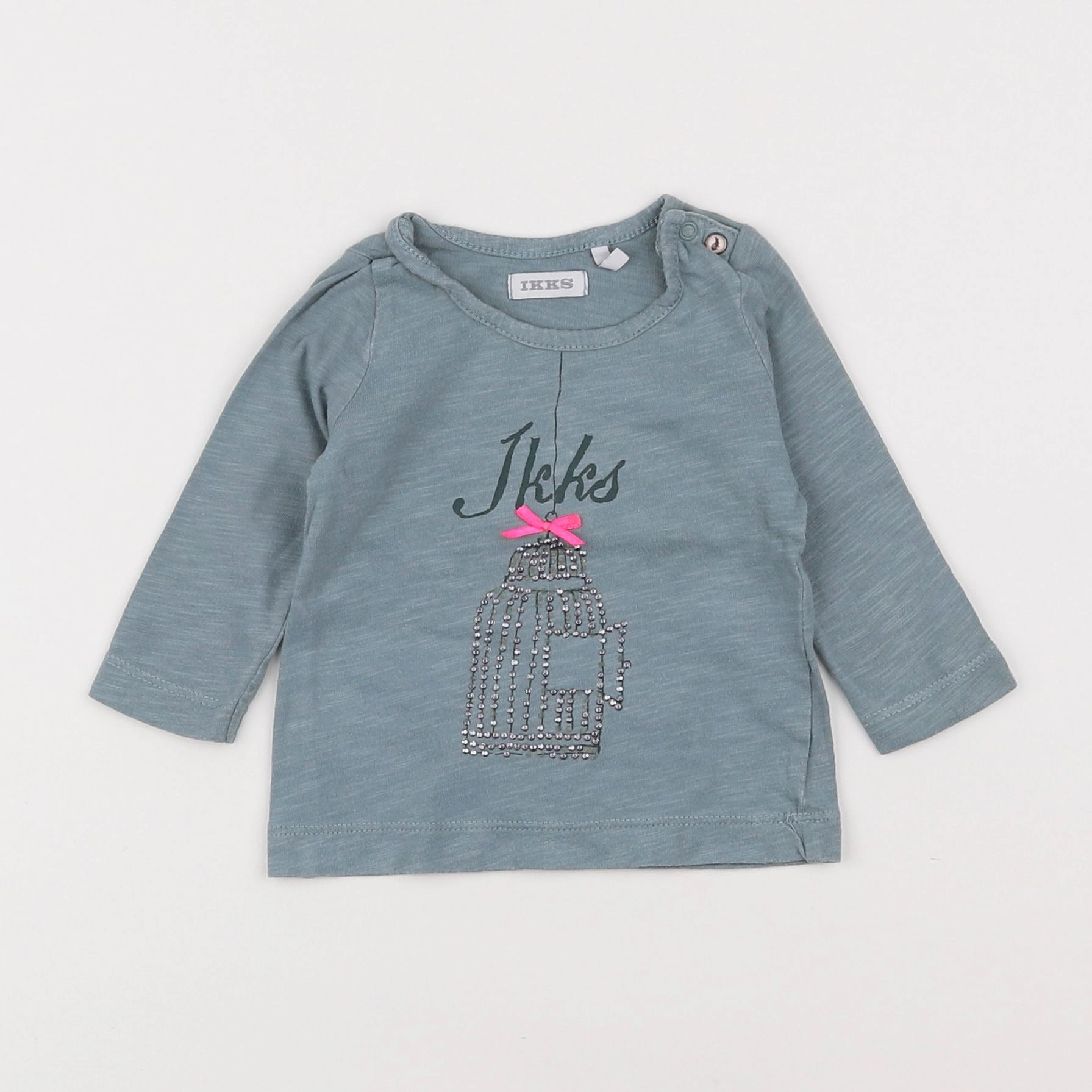 IKKS - tee-shirt bleu - 3 mois