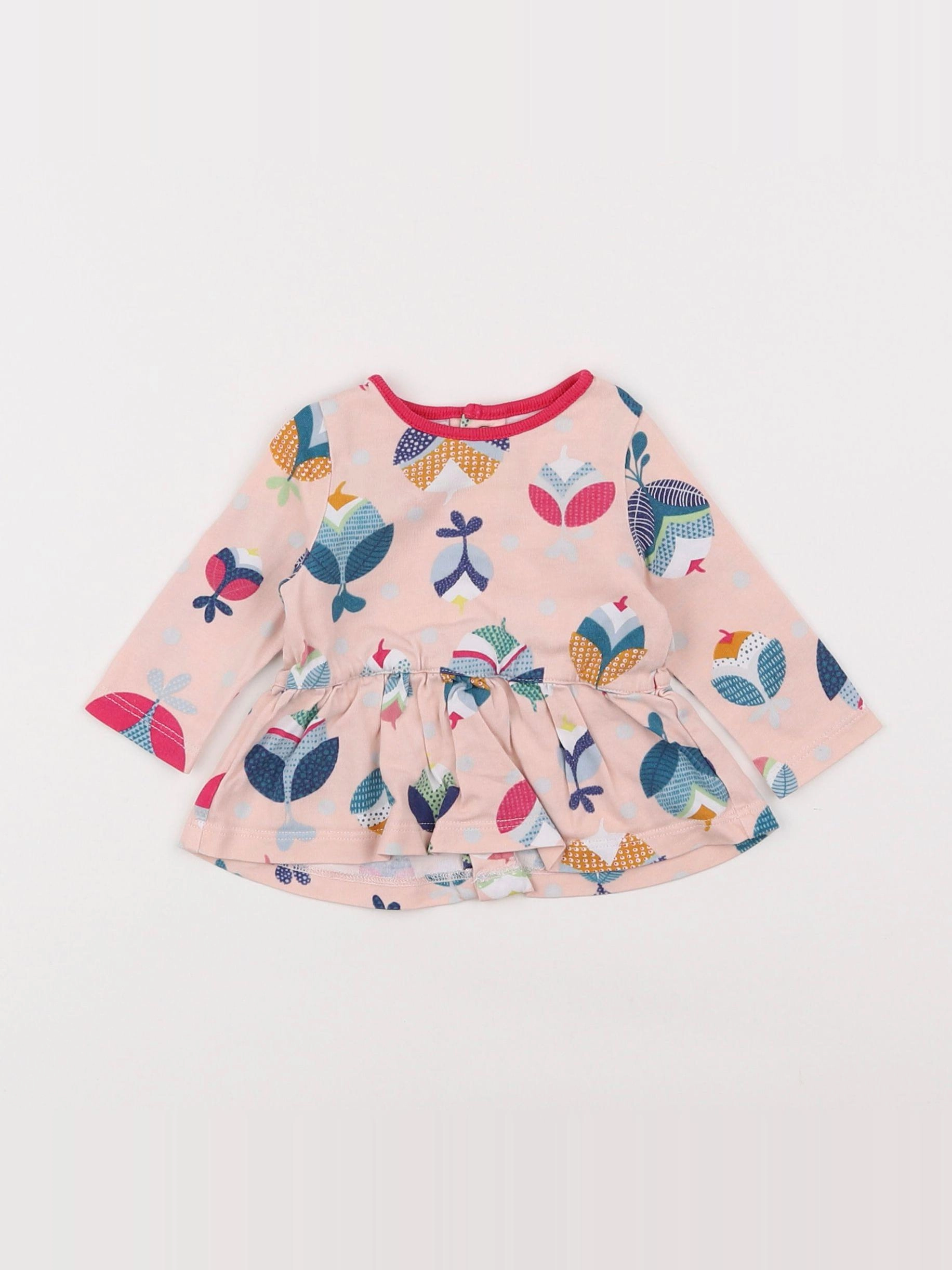 Catimini - tee-shirt rose - 3 mois