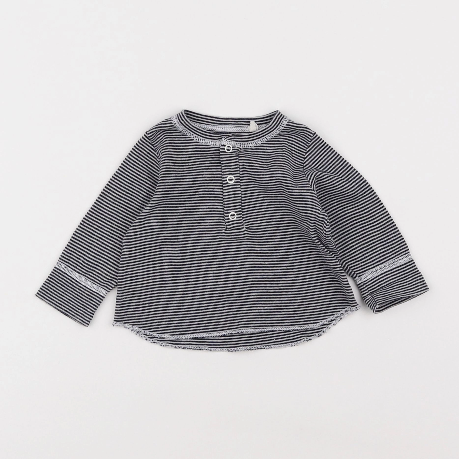 Petit Bateau - tee-shirt bleu - 3 mois