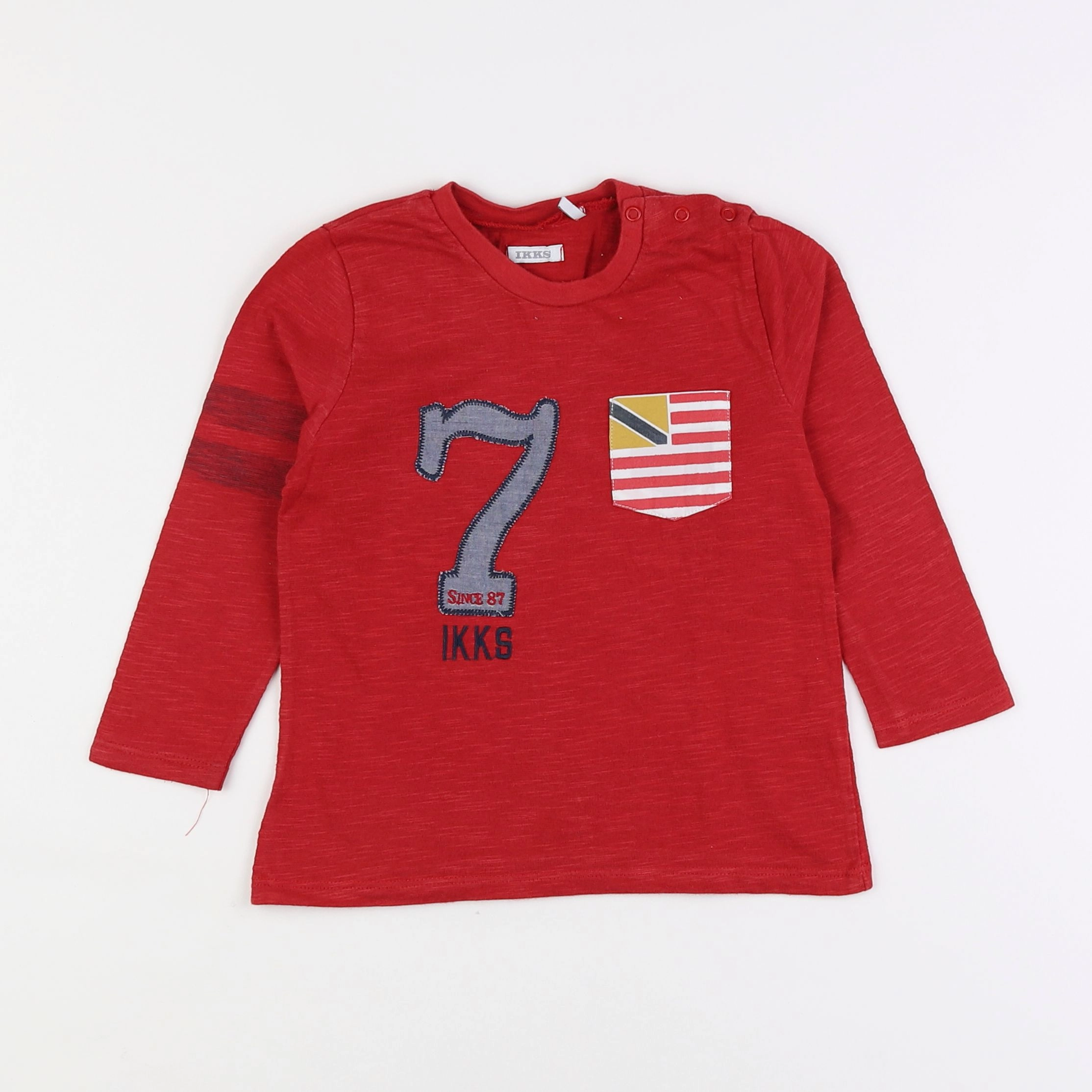 IKKS - tee-shirt rouge - 2 ans