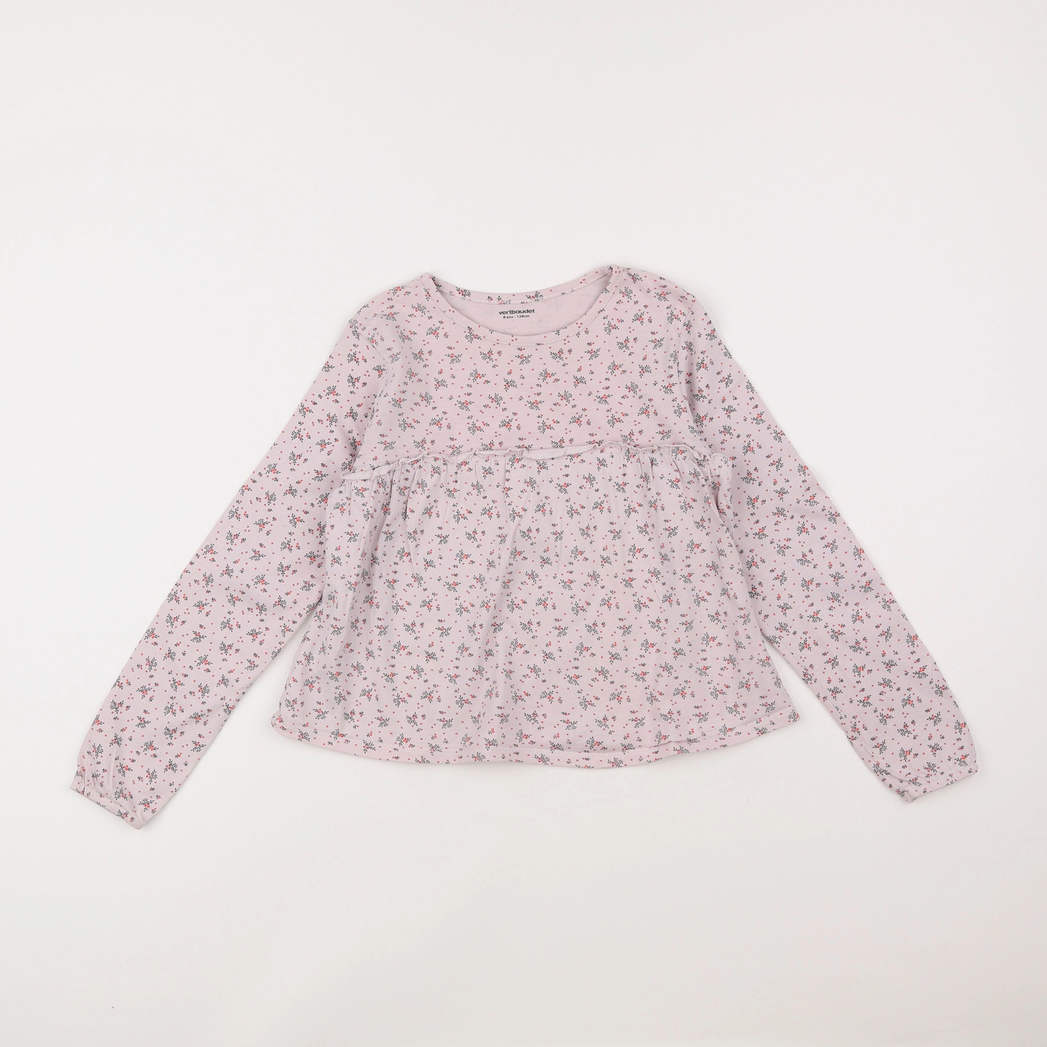 Vertbaudet - tee-shirt rose - 8 ans