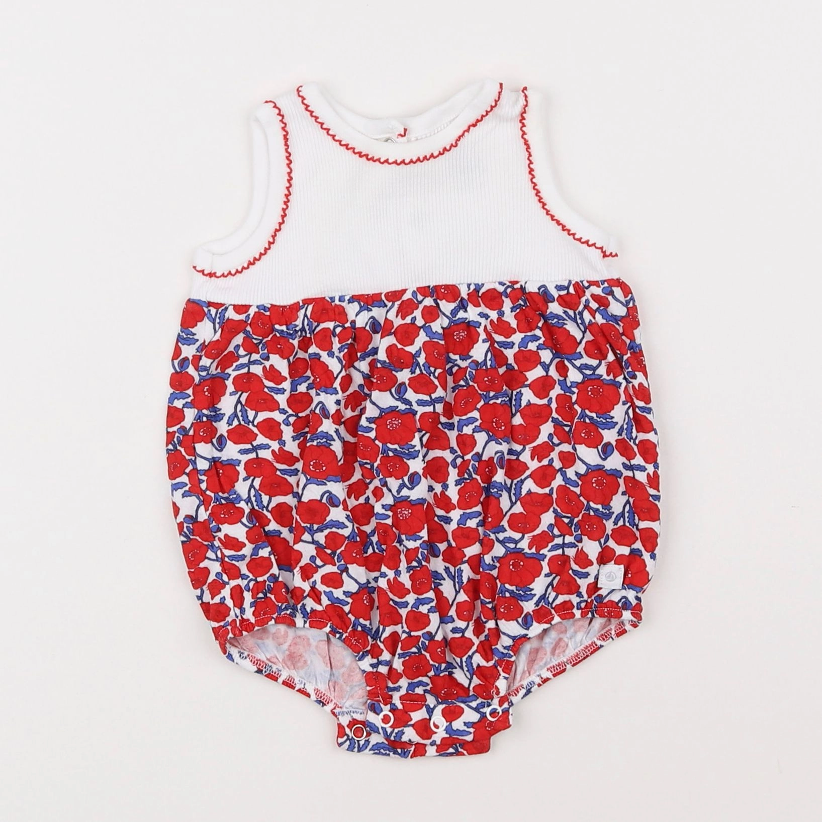 Petit Bateau - combinaison rouge - 1 mois