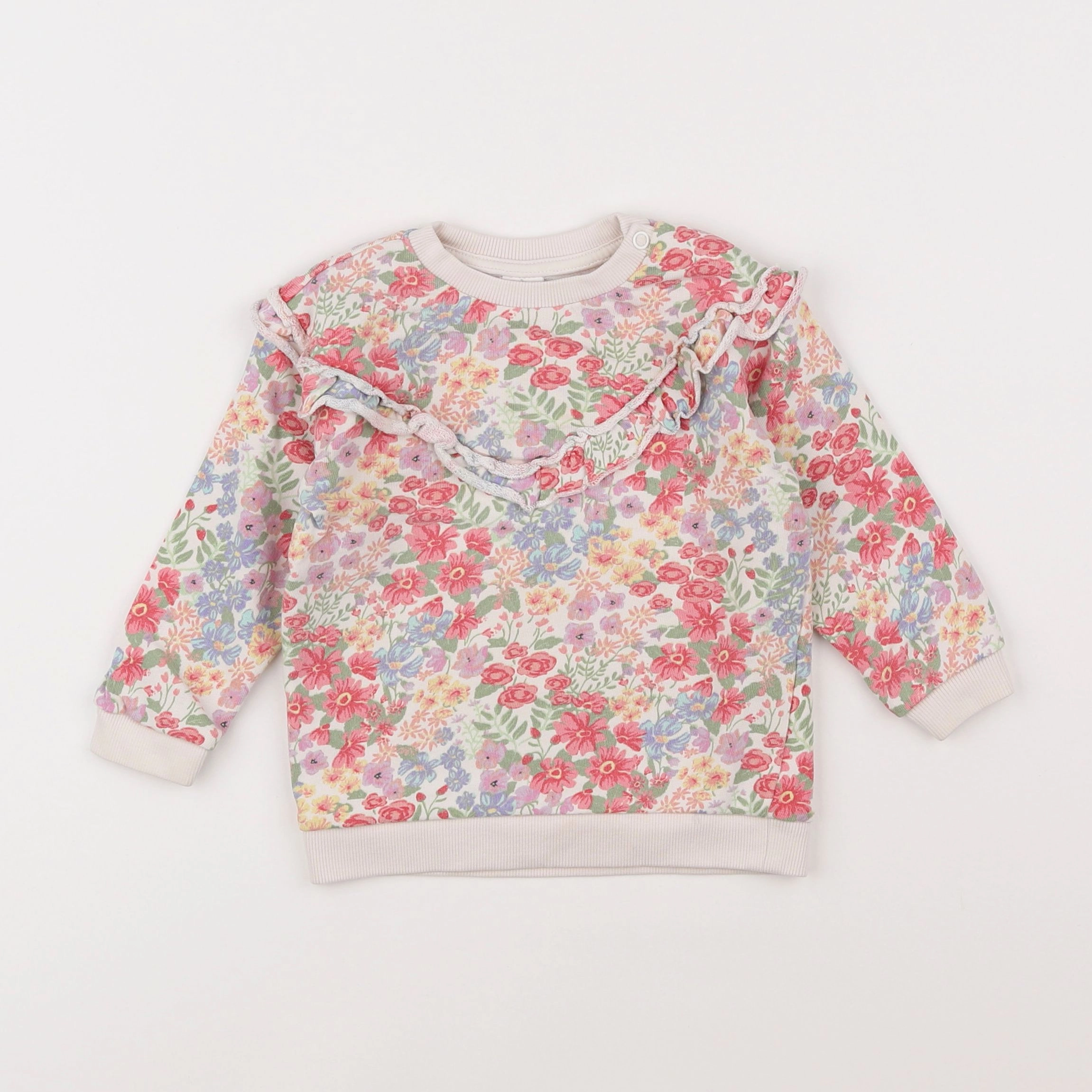 H&M - sweat multicolore - 12/18 mois