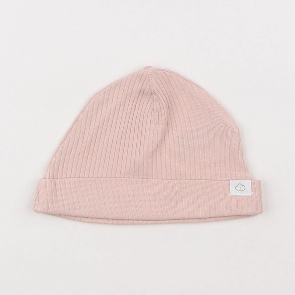 H&M - bonnet de naissance rose - 6/9 mois