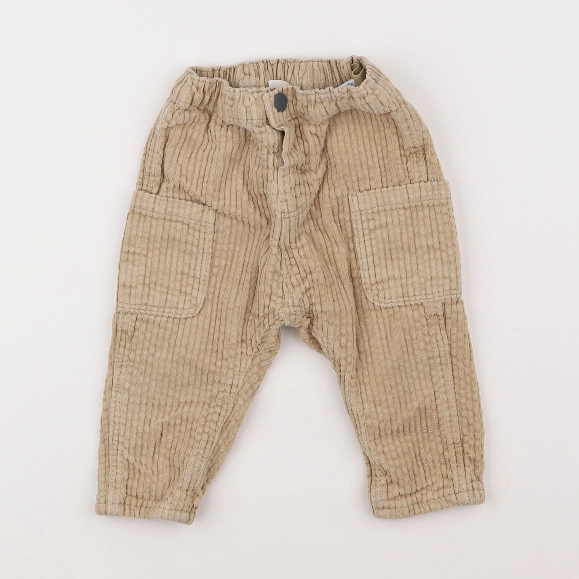 H&M - pantalon beige - 6/9 mois