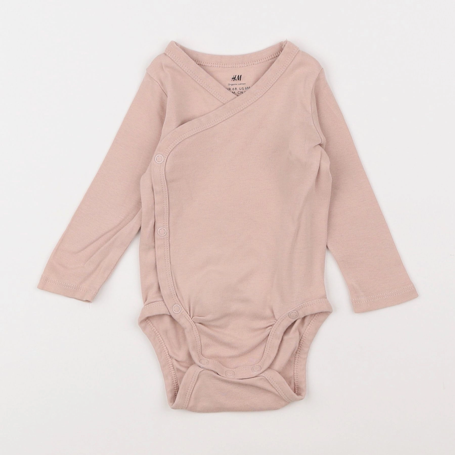 H&M - body rose - 4/6 mois