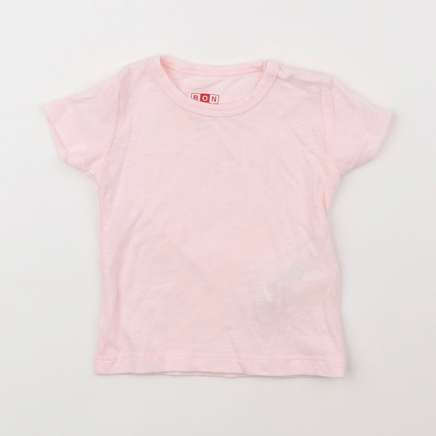 Bonton - tee-shirt rose - 6 mois