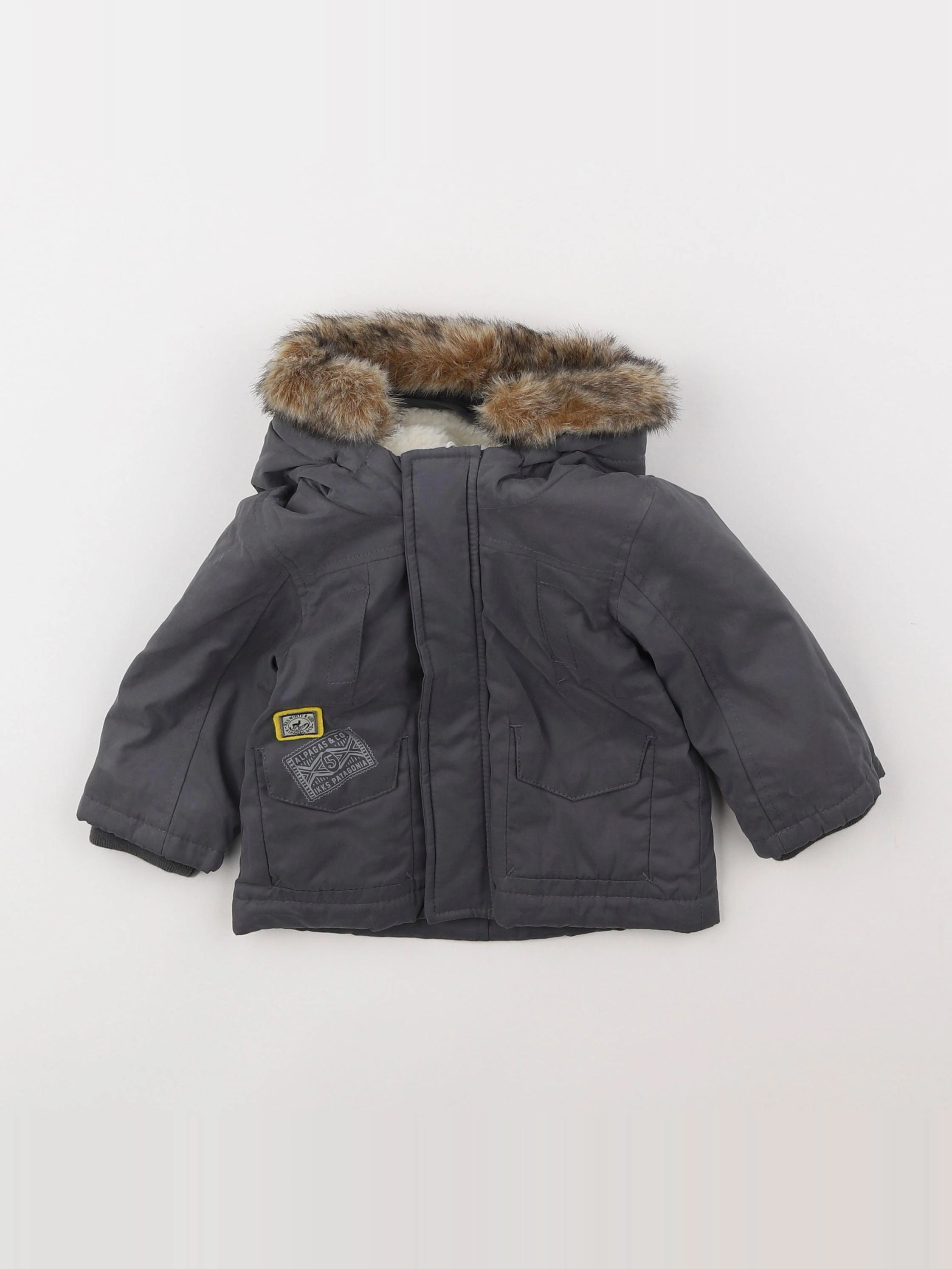 IKKS - parka gris - 6 mois