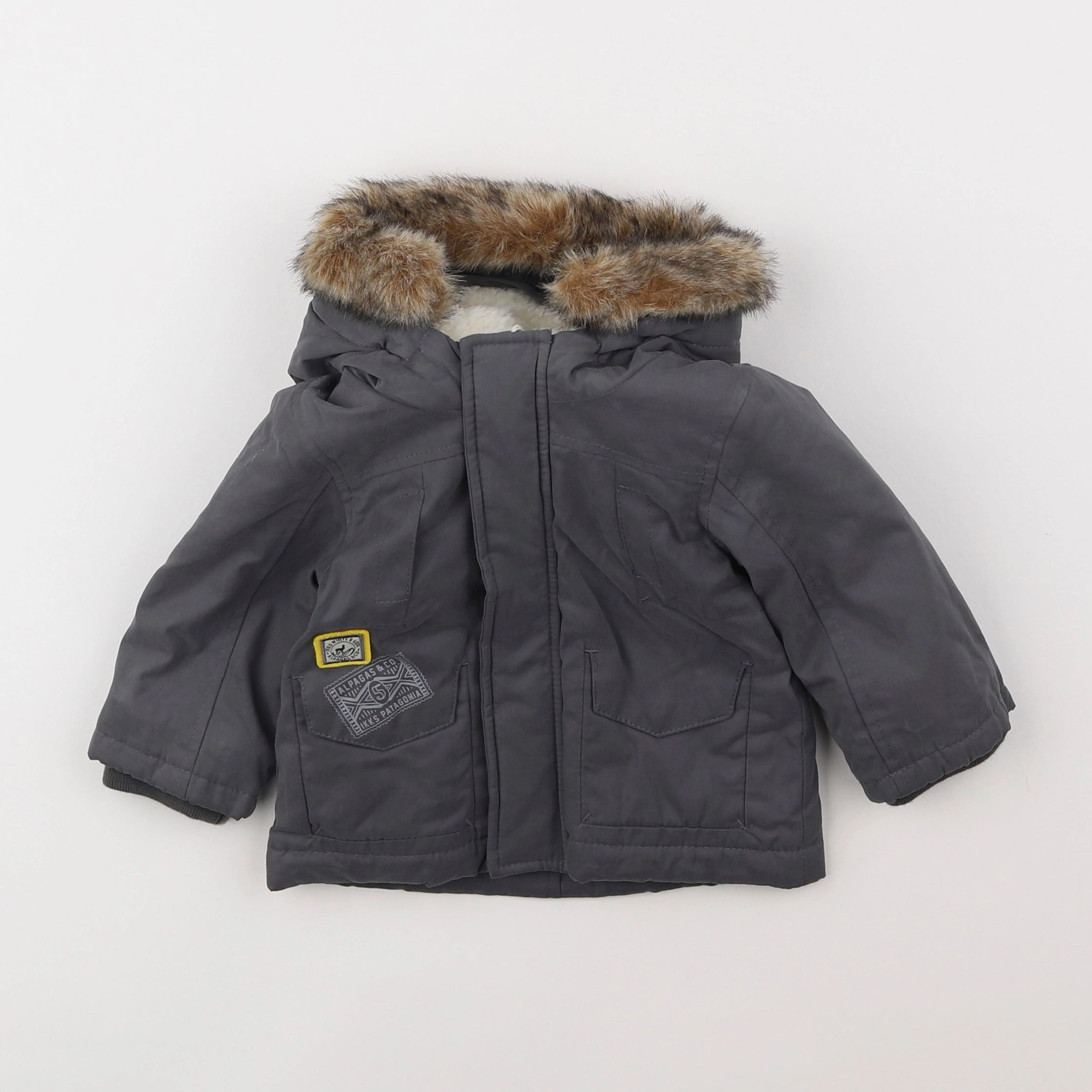 IKKS - parka gris - 6 mois