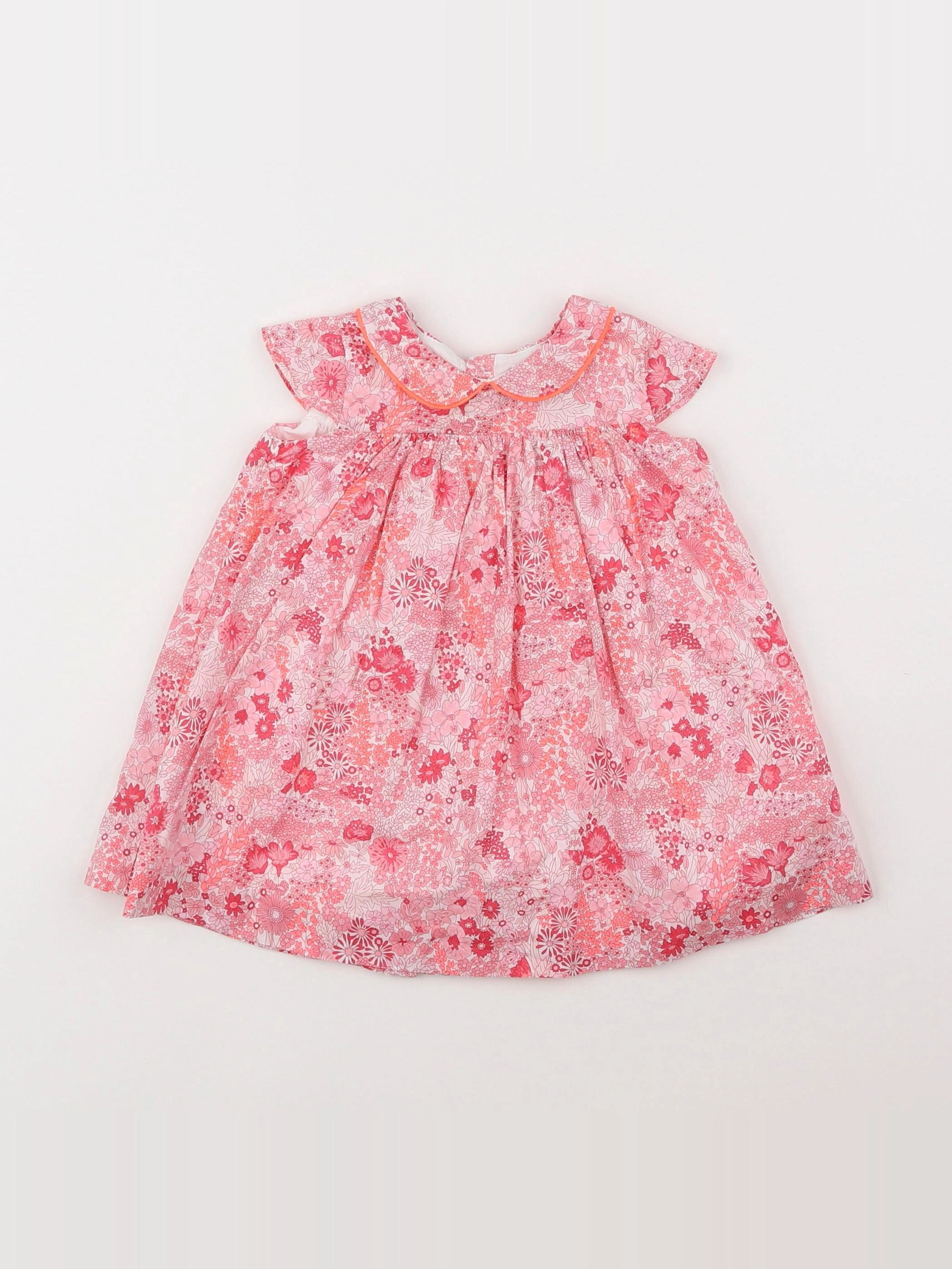 Jacadi - robe liberty rose - 6 mois