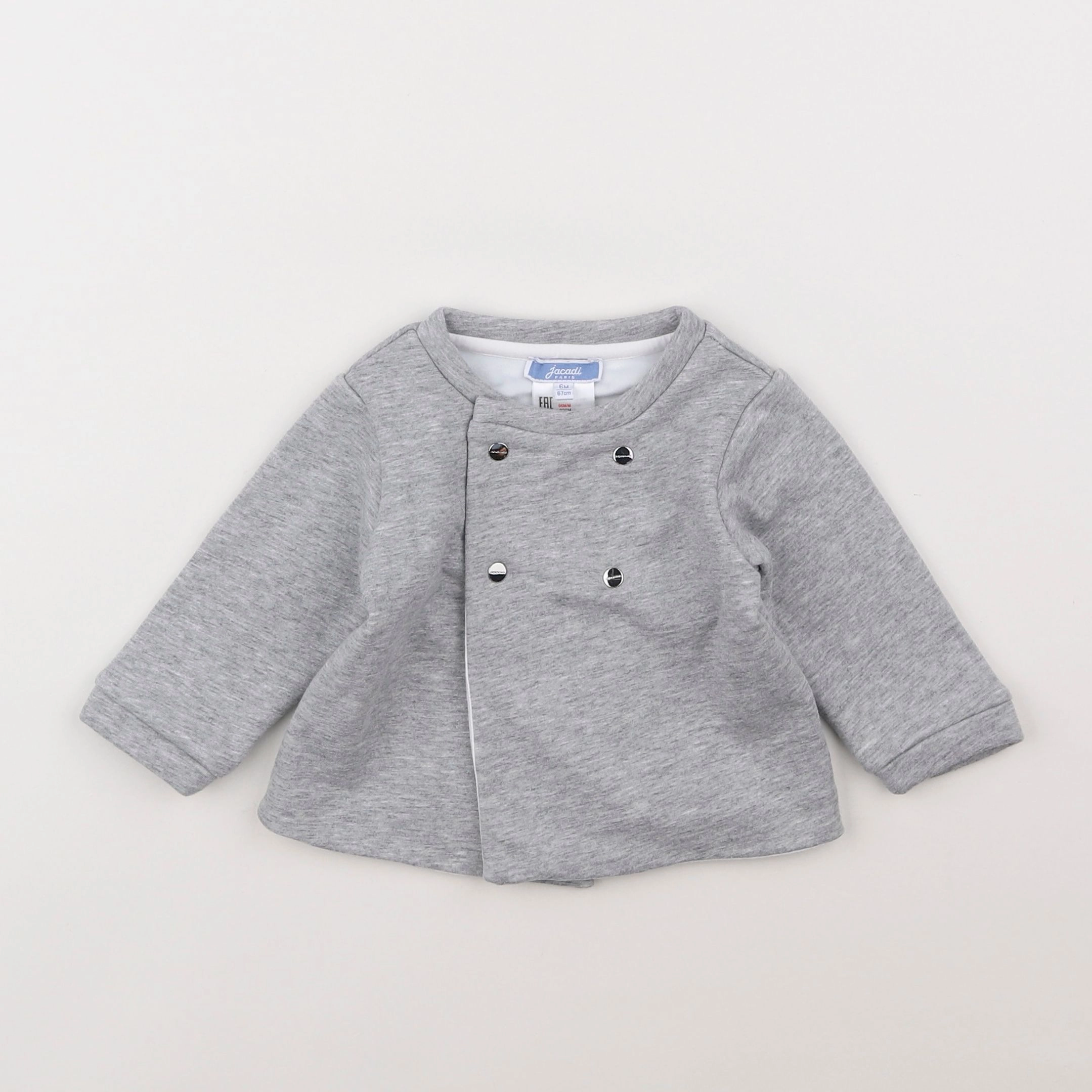 Jacadi - sweat gris - 6 mois