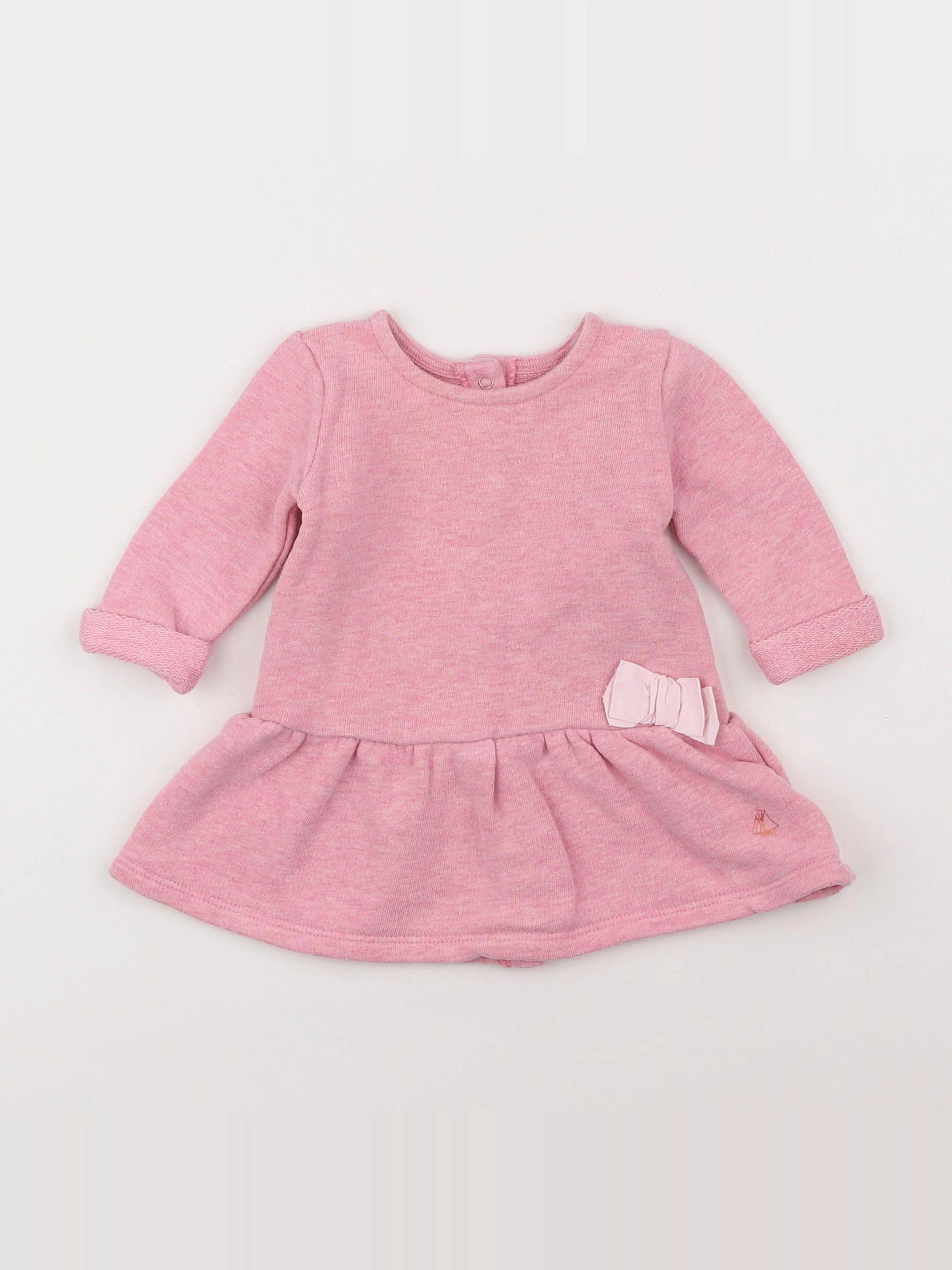 Petit Bateau - robe rose - 3 mois