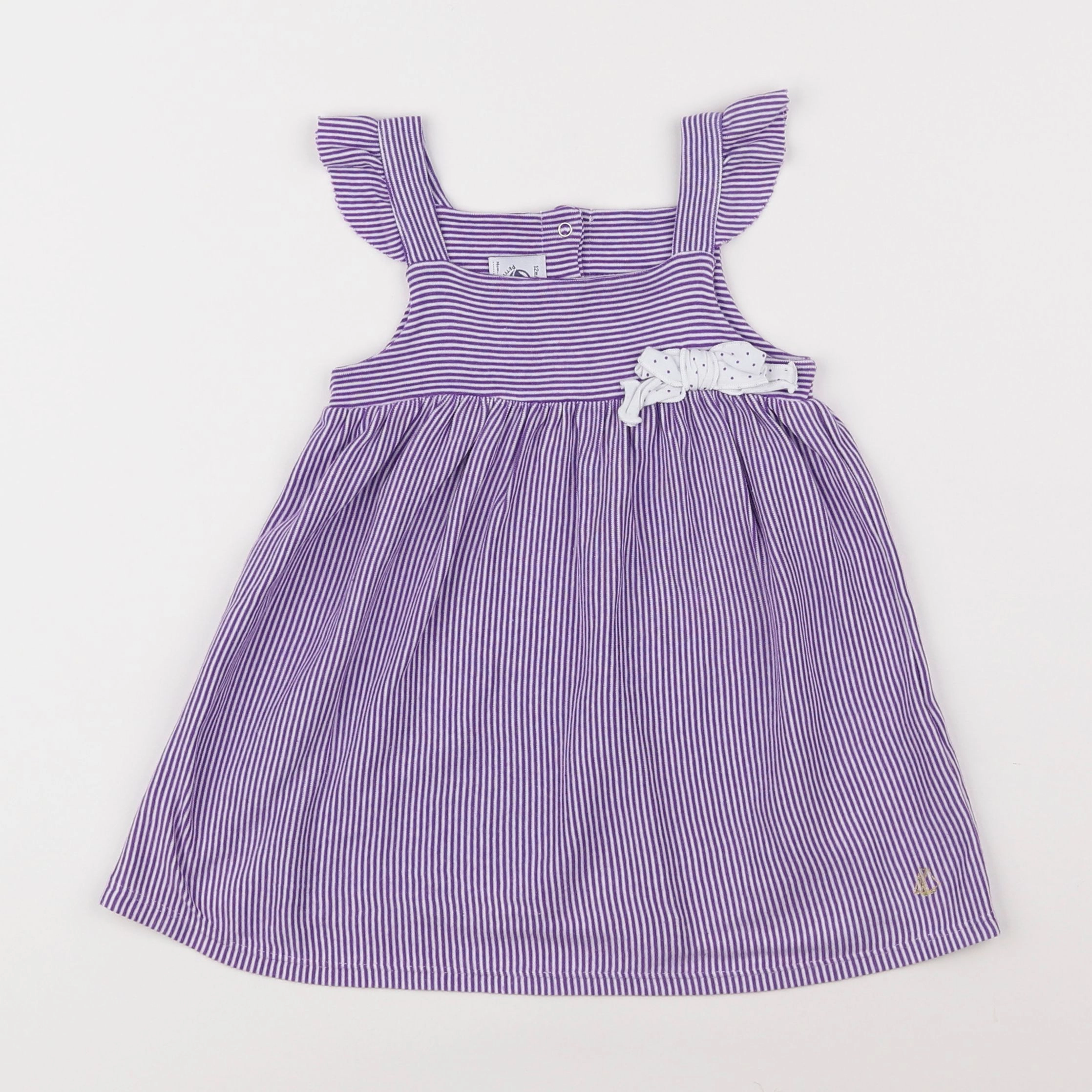 Petit Bateau - robe violet - 12 mois