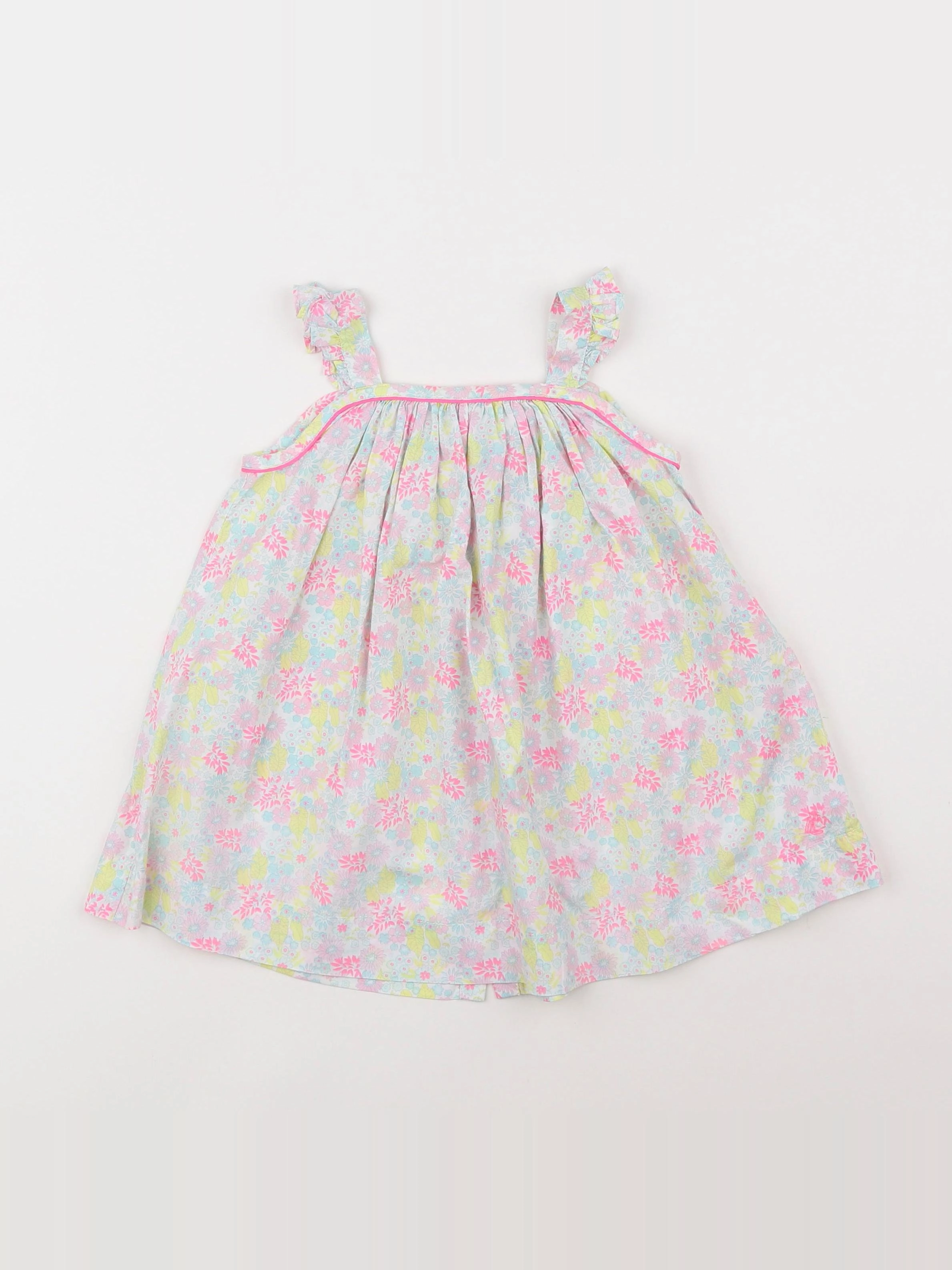Petit Bateau - robe multicolore - 12 mois