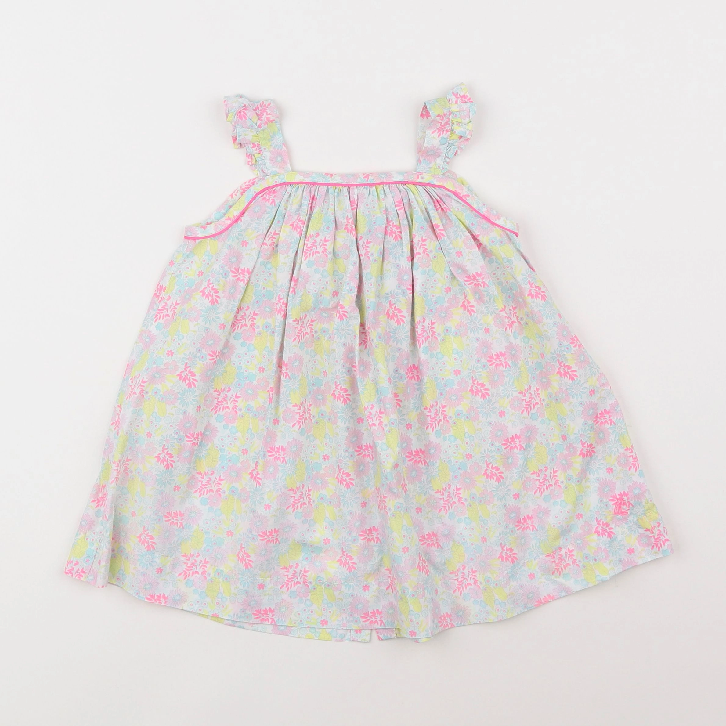 Petit Bateau - robe multicolore - 12 mois