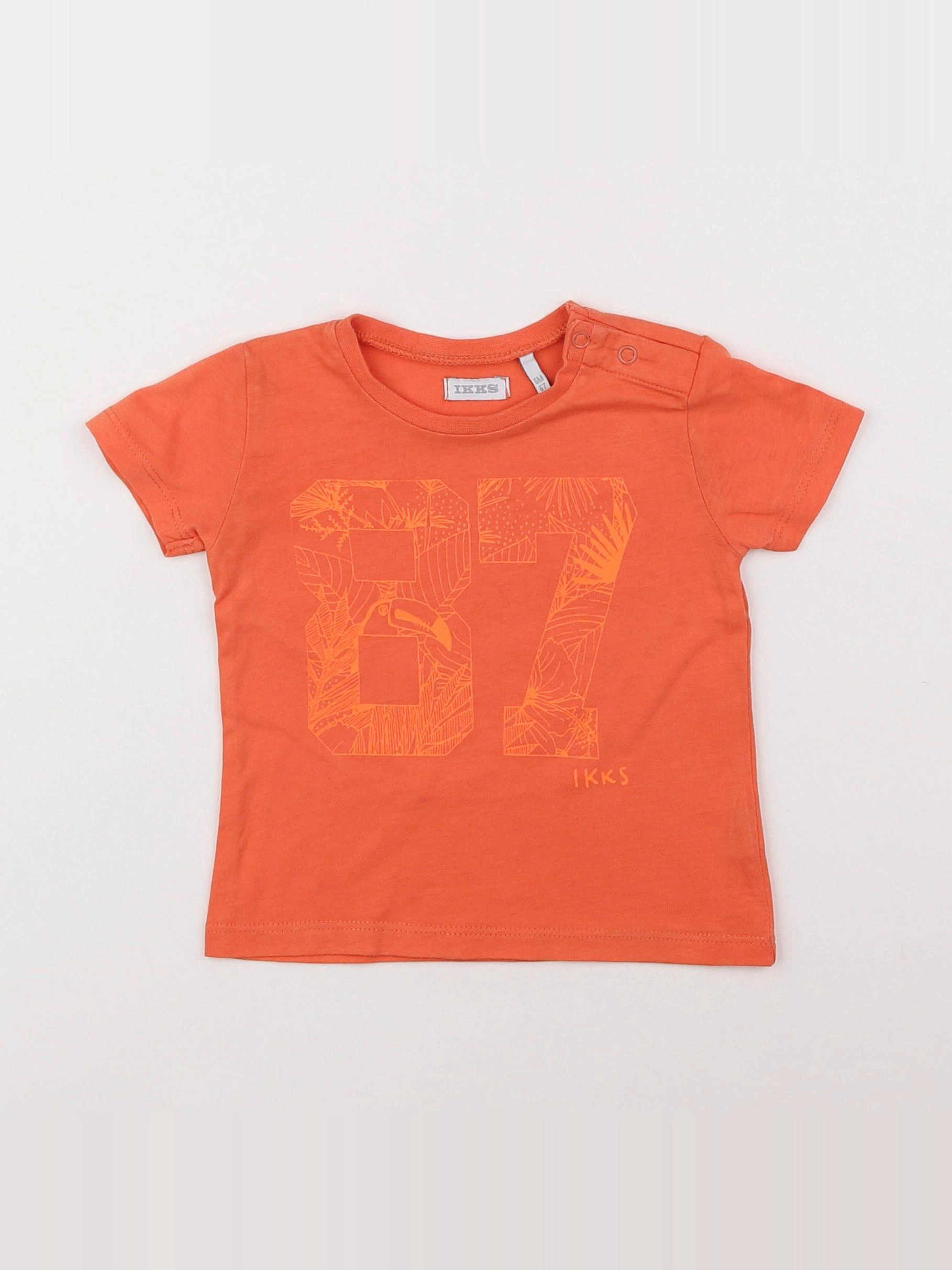 IKKS - tee-shirt orange - 6 mois