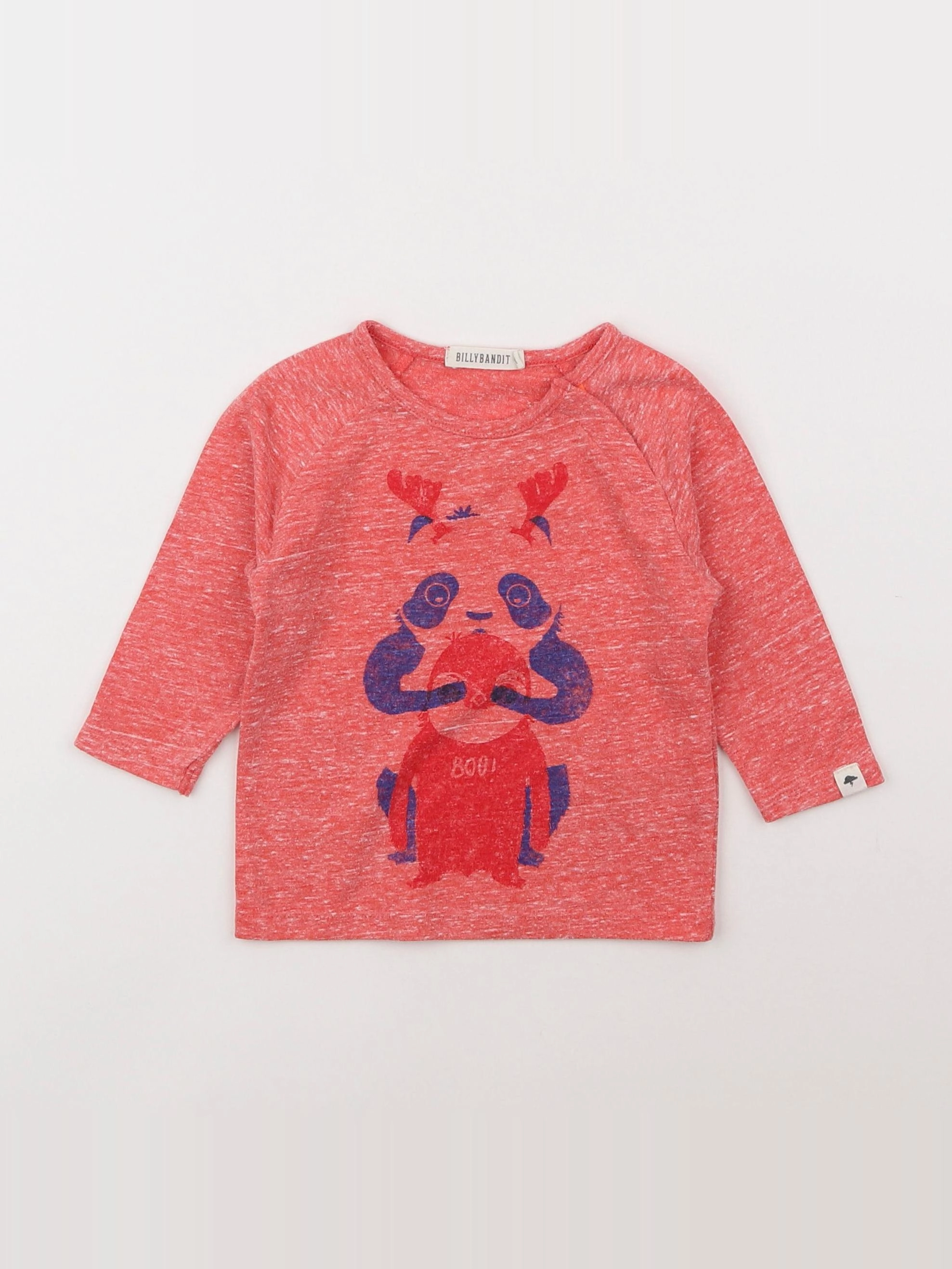 Billy Bandit - tee-shirt rouge - 6 mois