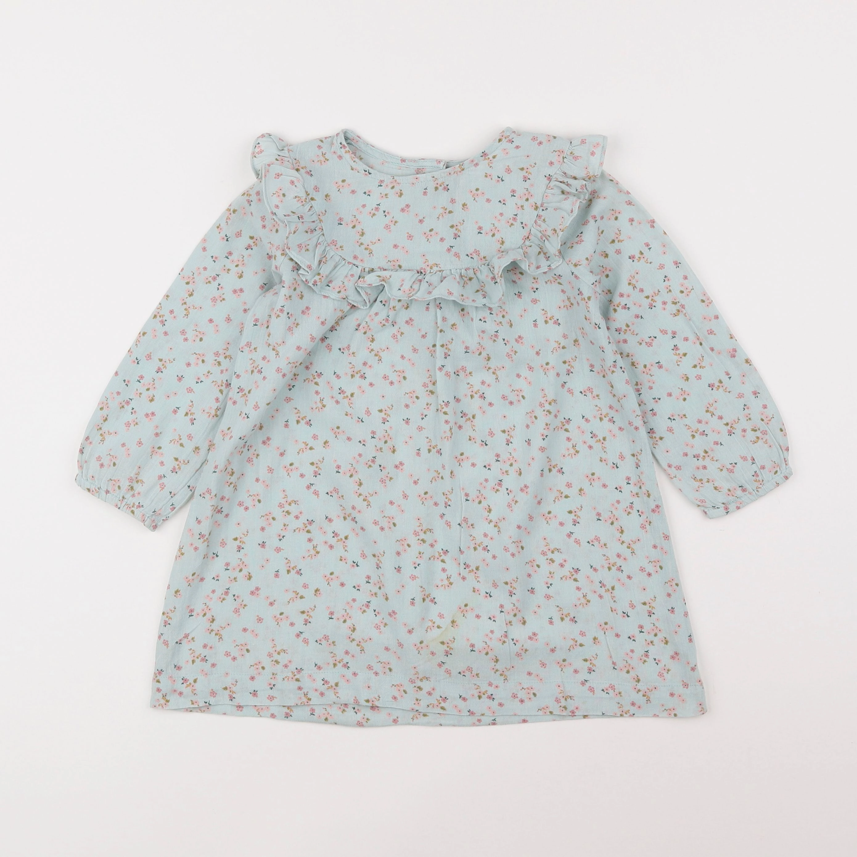 H&M - robe vert, rose - 18 mois à 2 ans