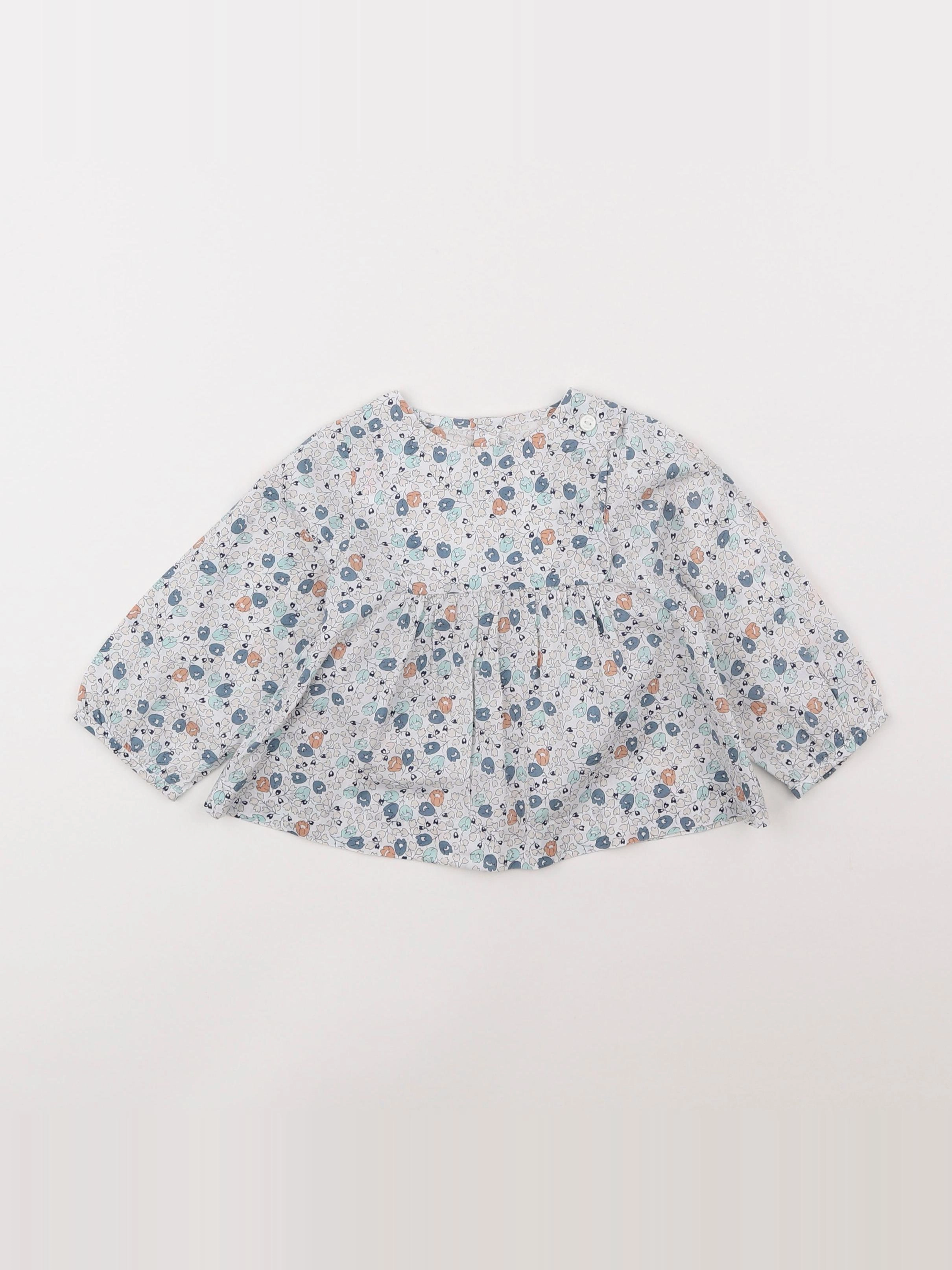 Jacadi - blouse liberty multicolore - 12 mois