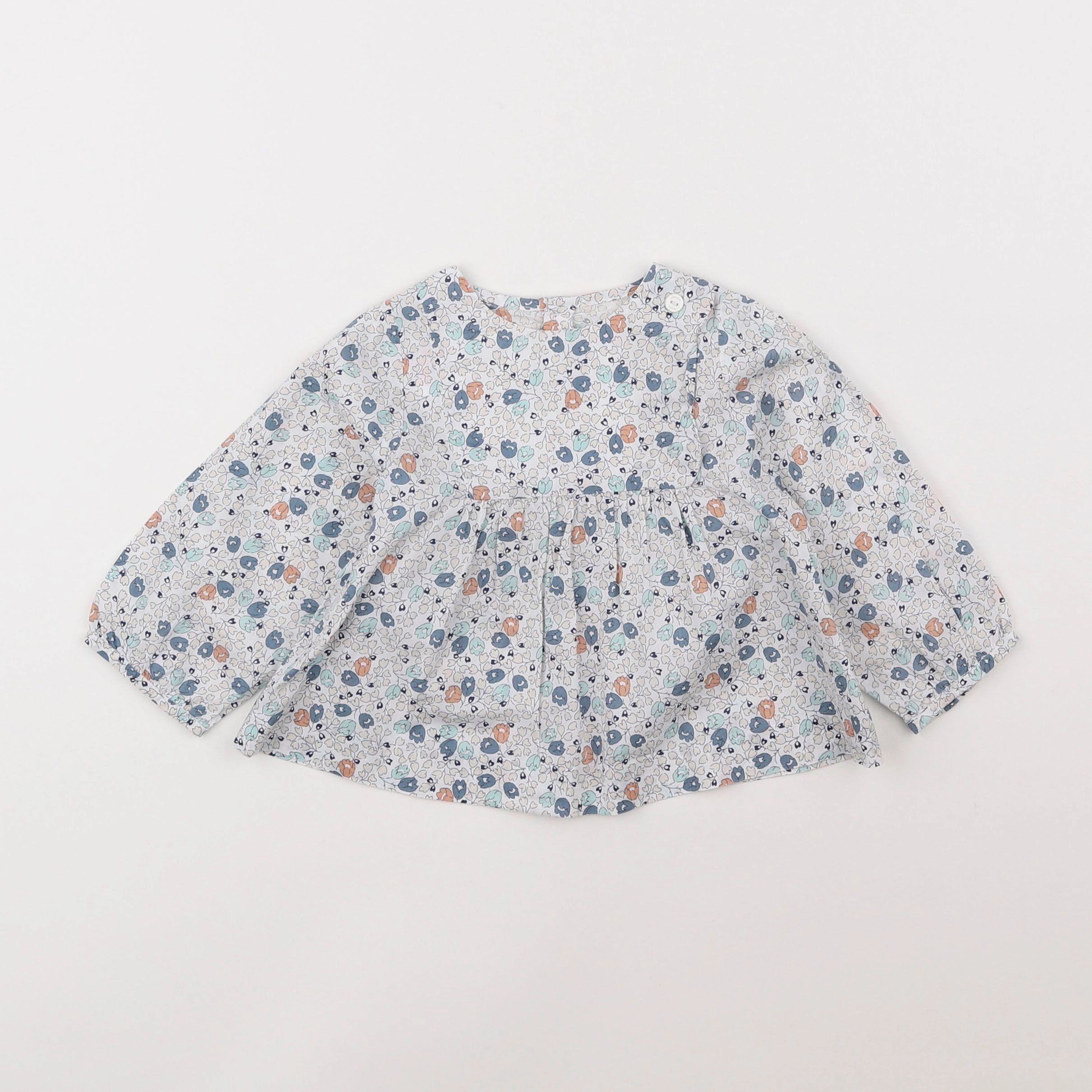 Jacadi - blouse liberty multicolore - 12 mois