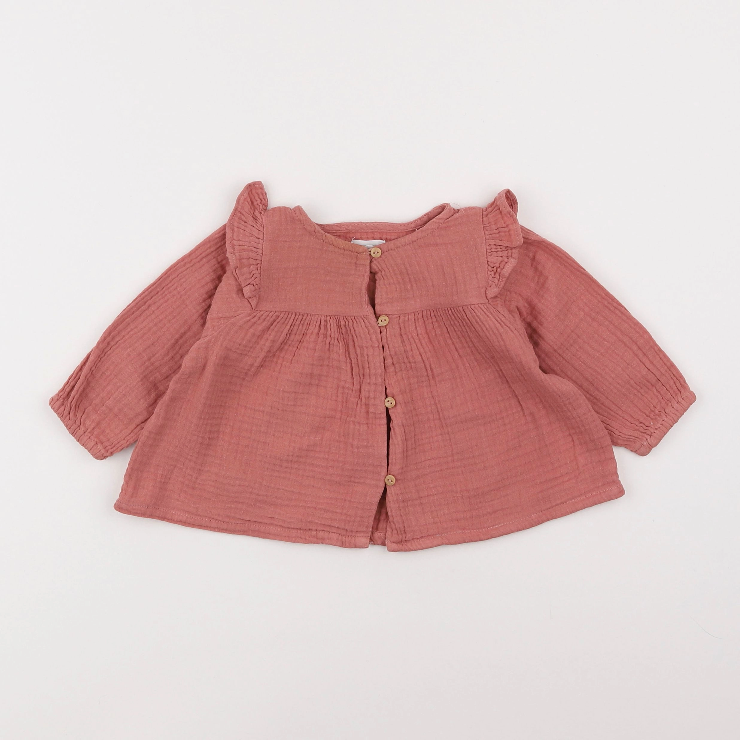 Vertbaudet - blouse rose - 6 mois