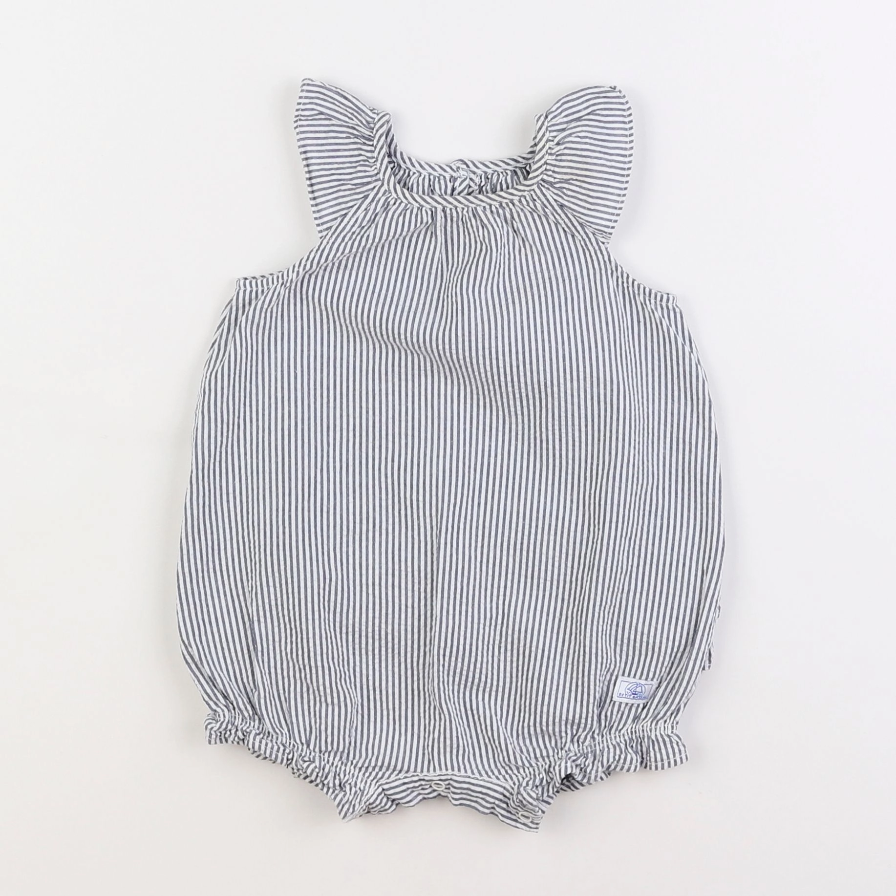 Petit Bateau - combinaison bleu - 6 mois