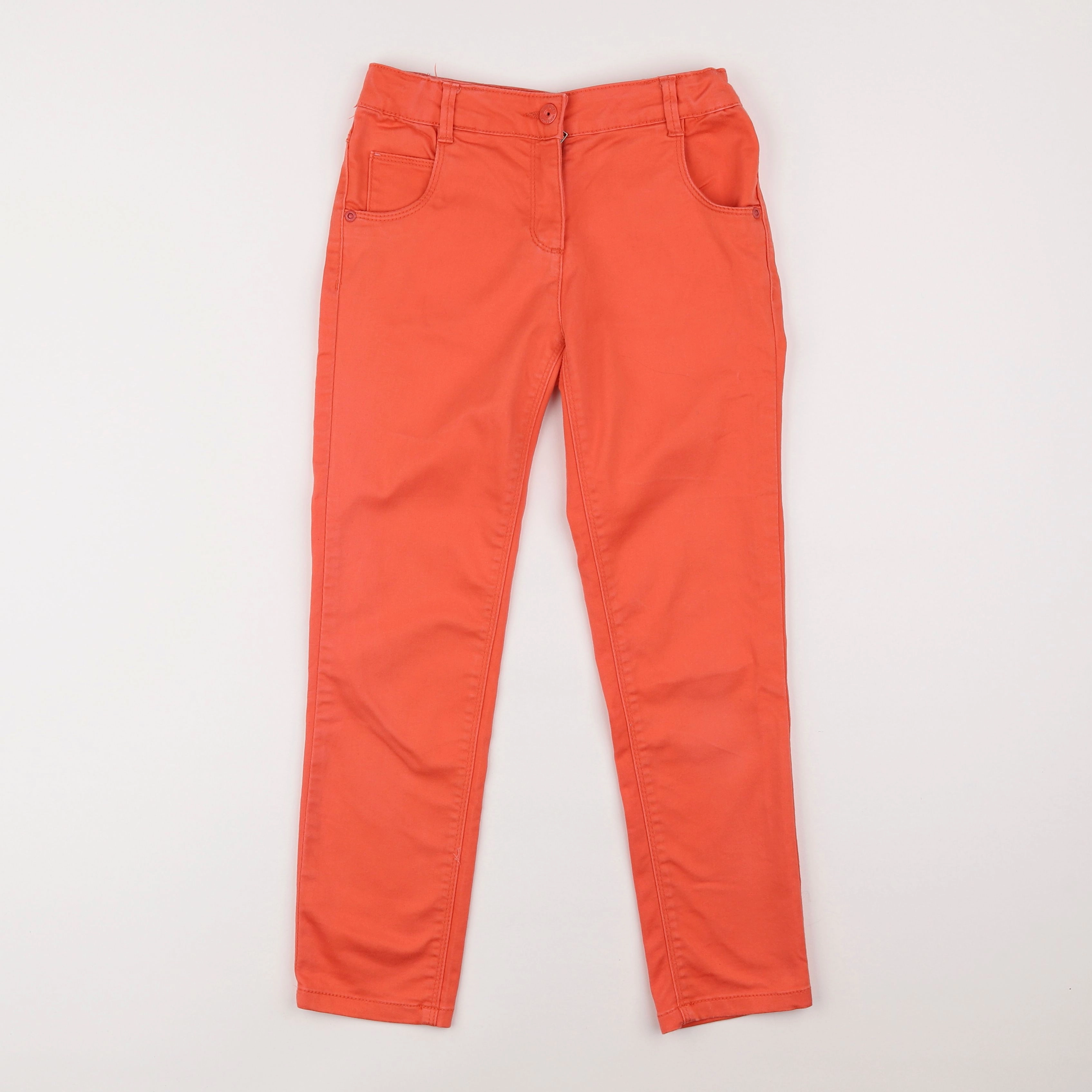 Vertbaudet - pantalon orange - 10 ans