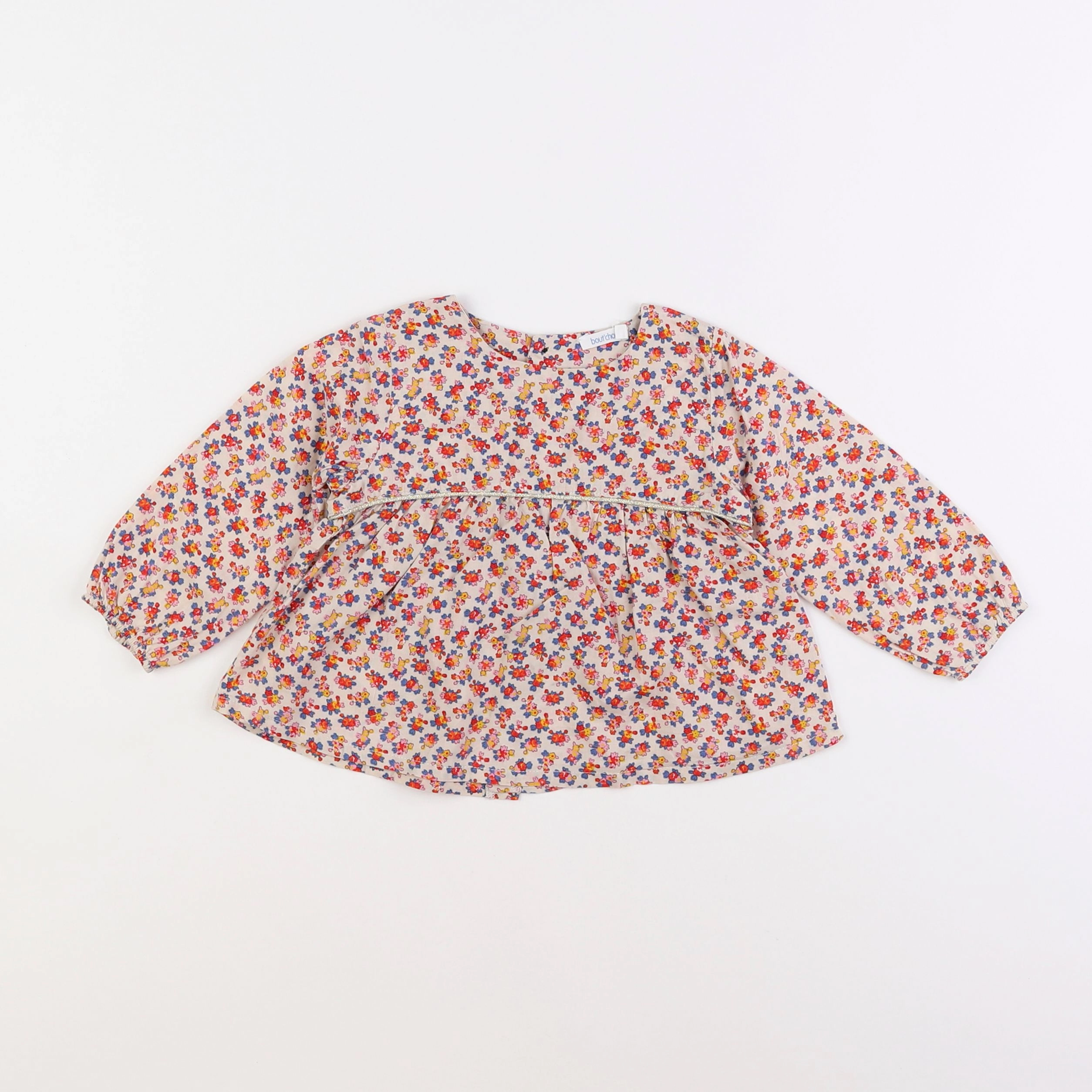 Boutchou - blouse multicolore - 12 mois