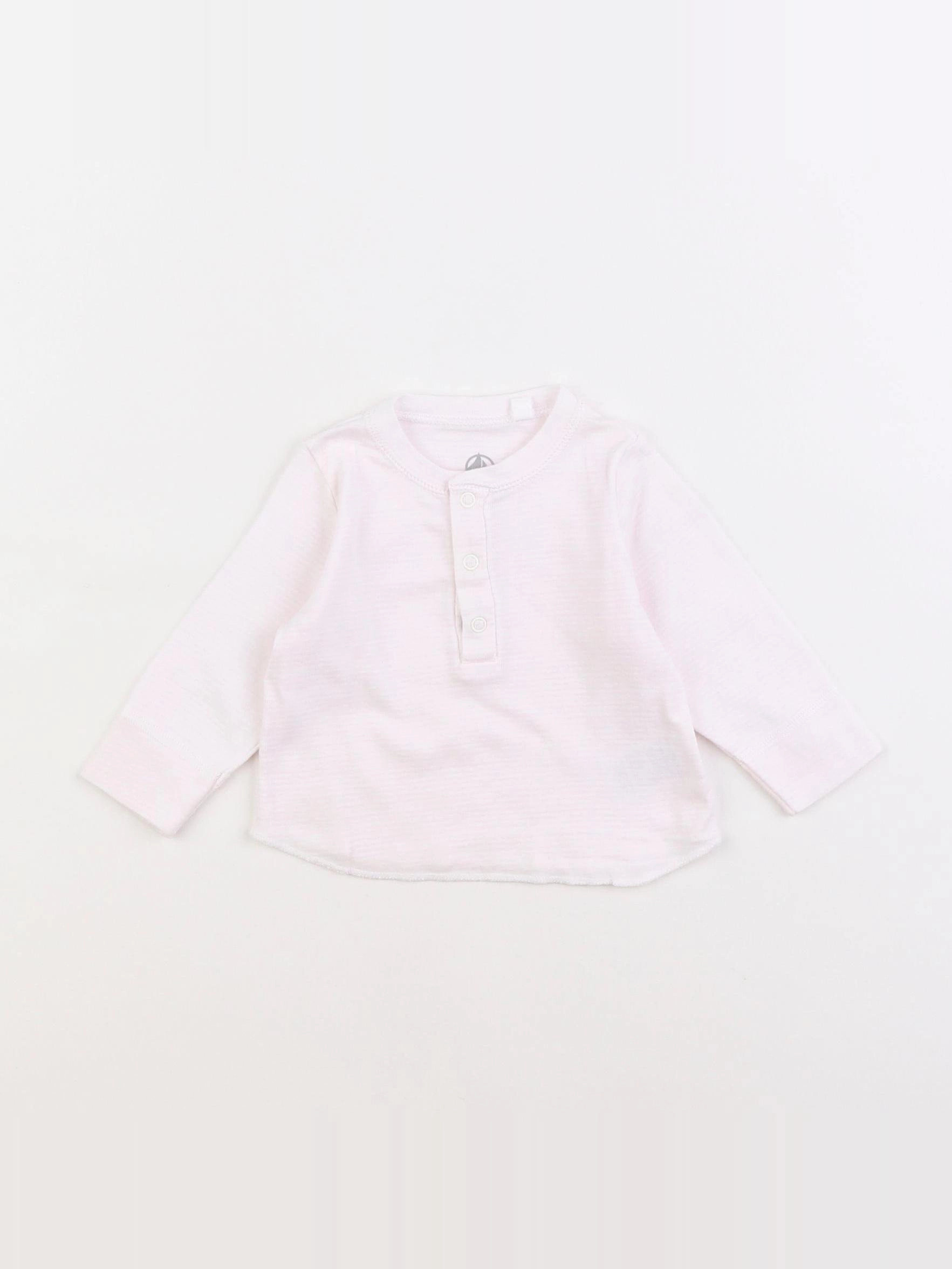 Petit Bateau - tee-shirt rose - 3 mois
