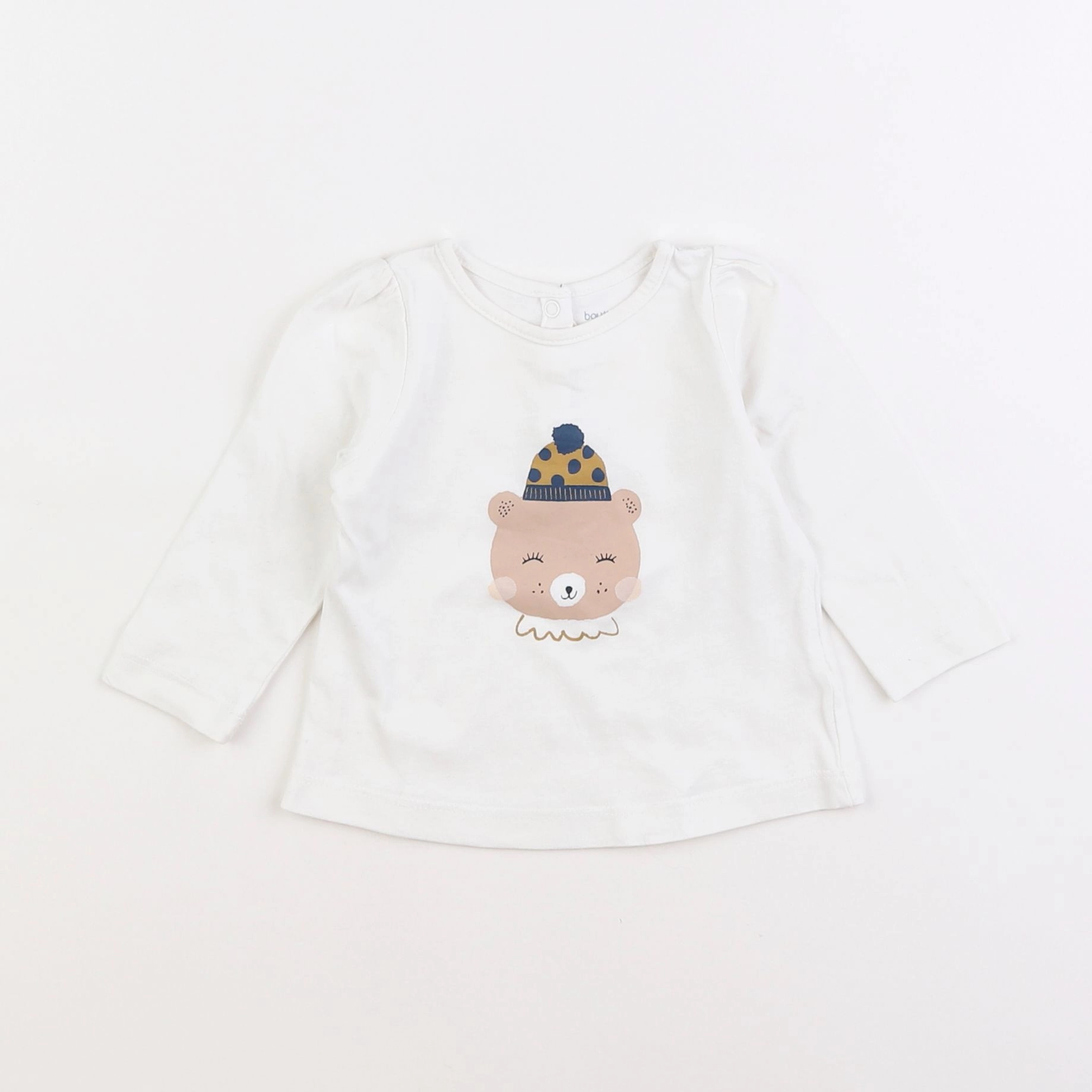 Boutchou - tee-shirt blanc - 6 mois