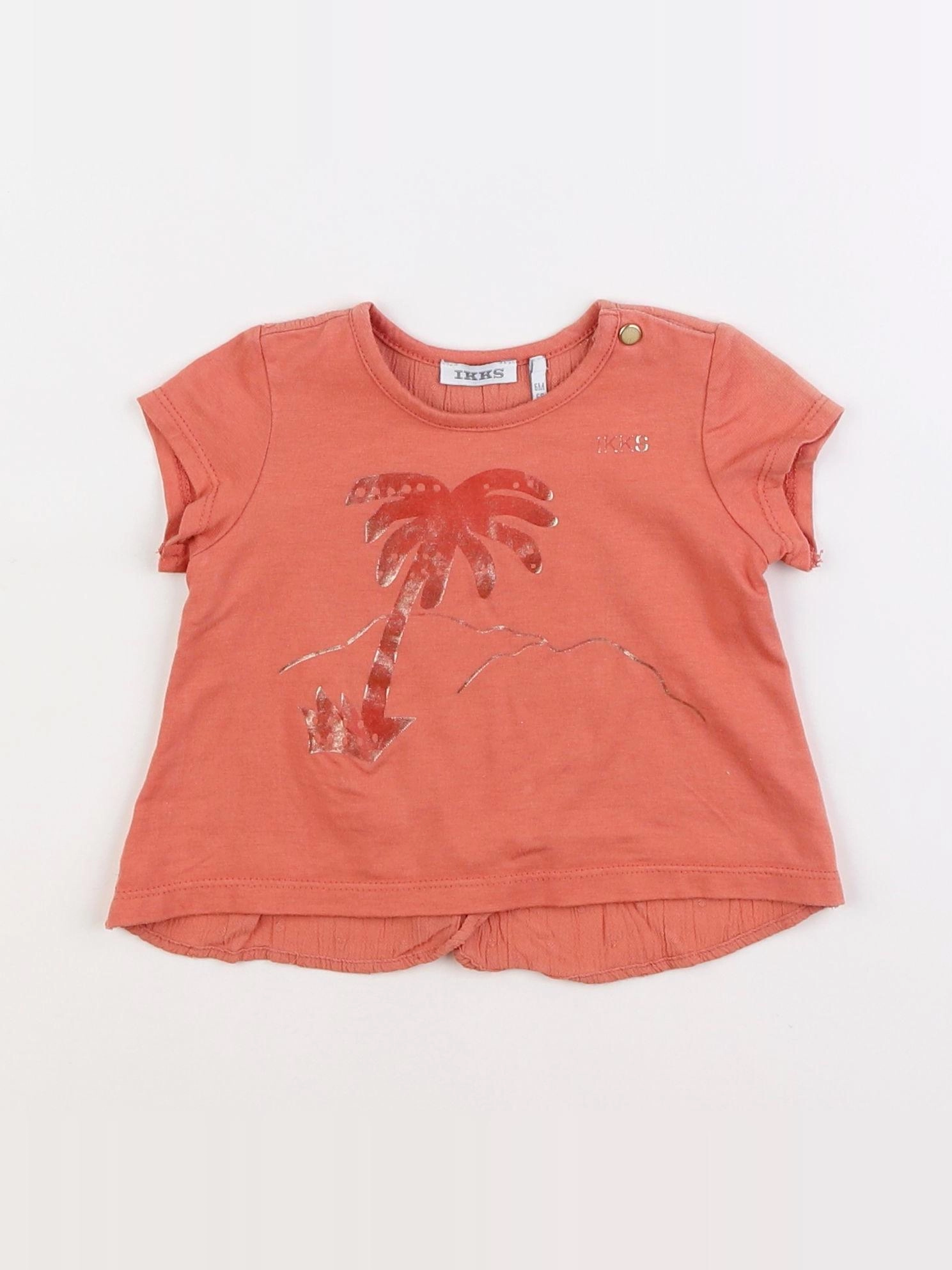 IKKS - tee-shirt orange - 6 mois