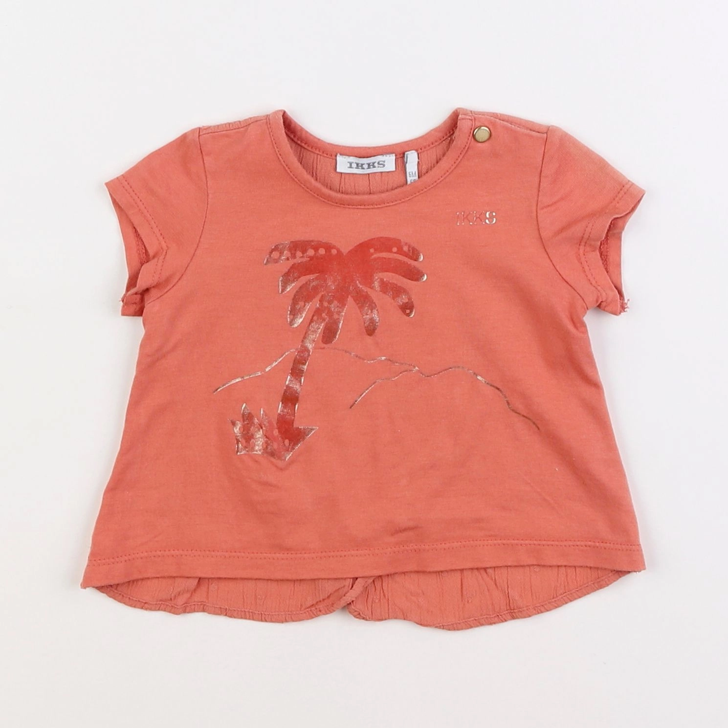 IKKS - tee-shirt orange - 6 mois