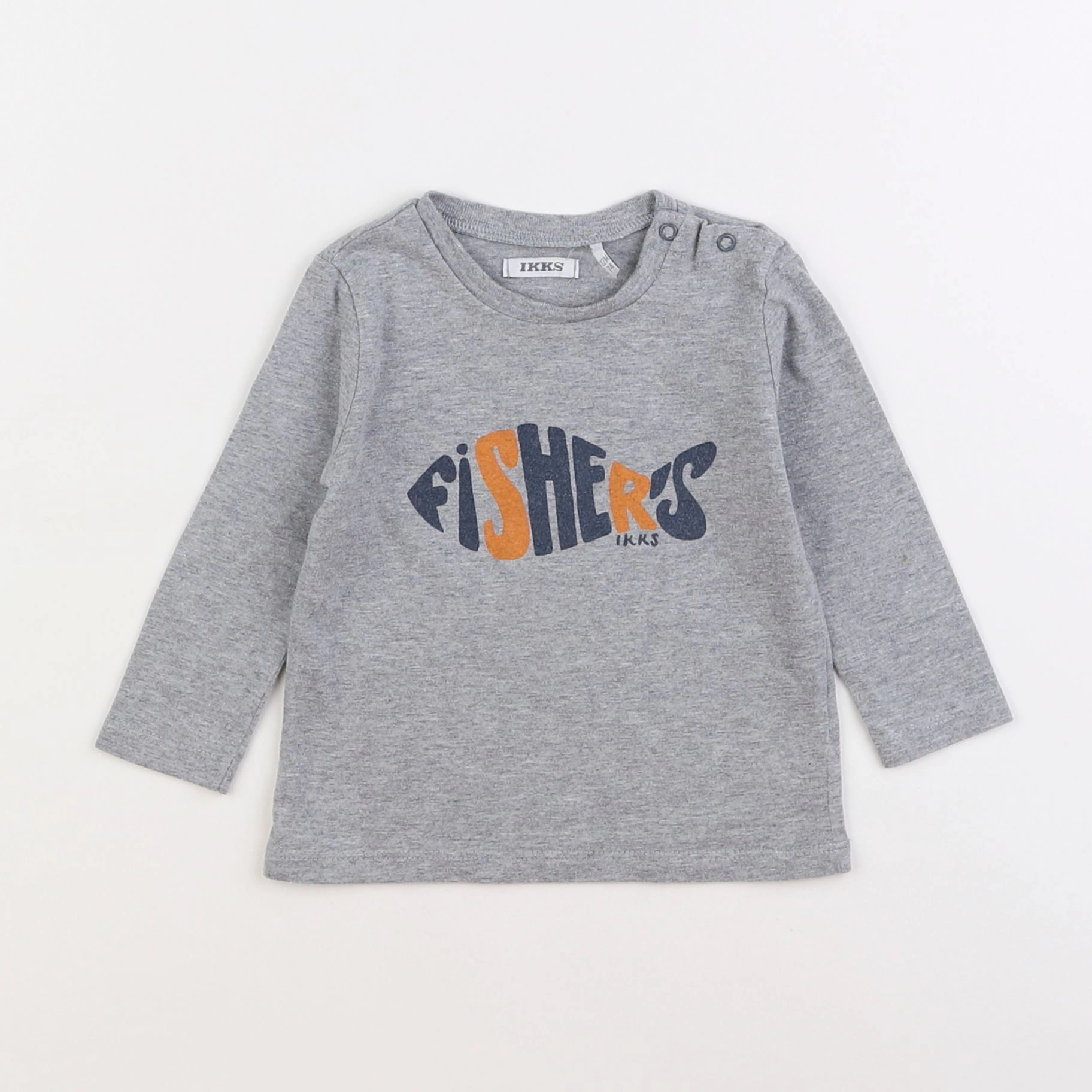 IKKS - tee-shirt gris - 12 mois