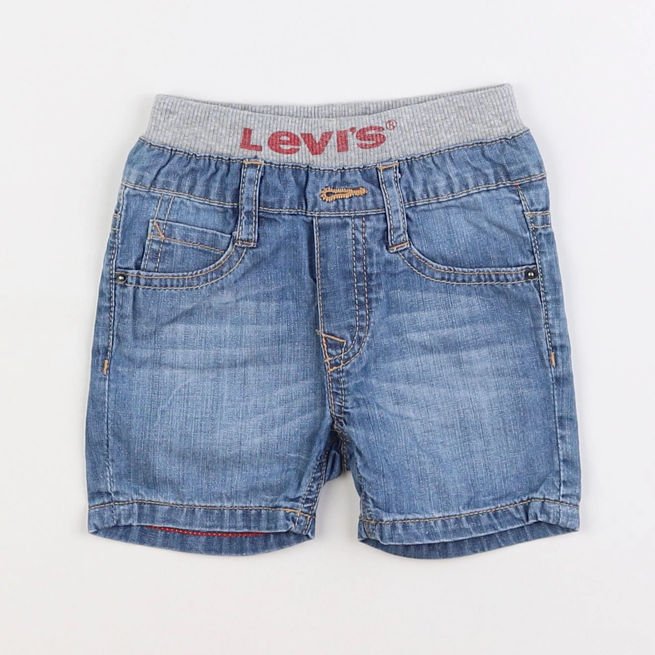 Levi's - short bleu - 12 mois