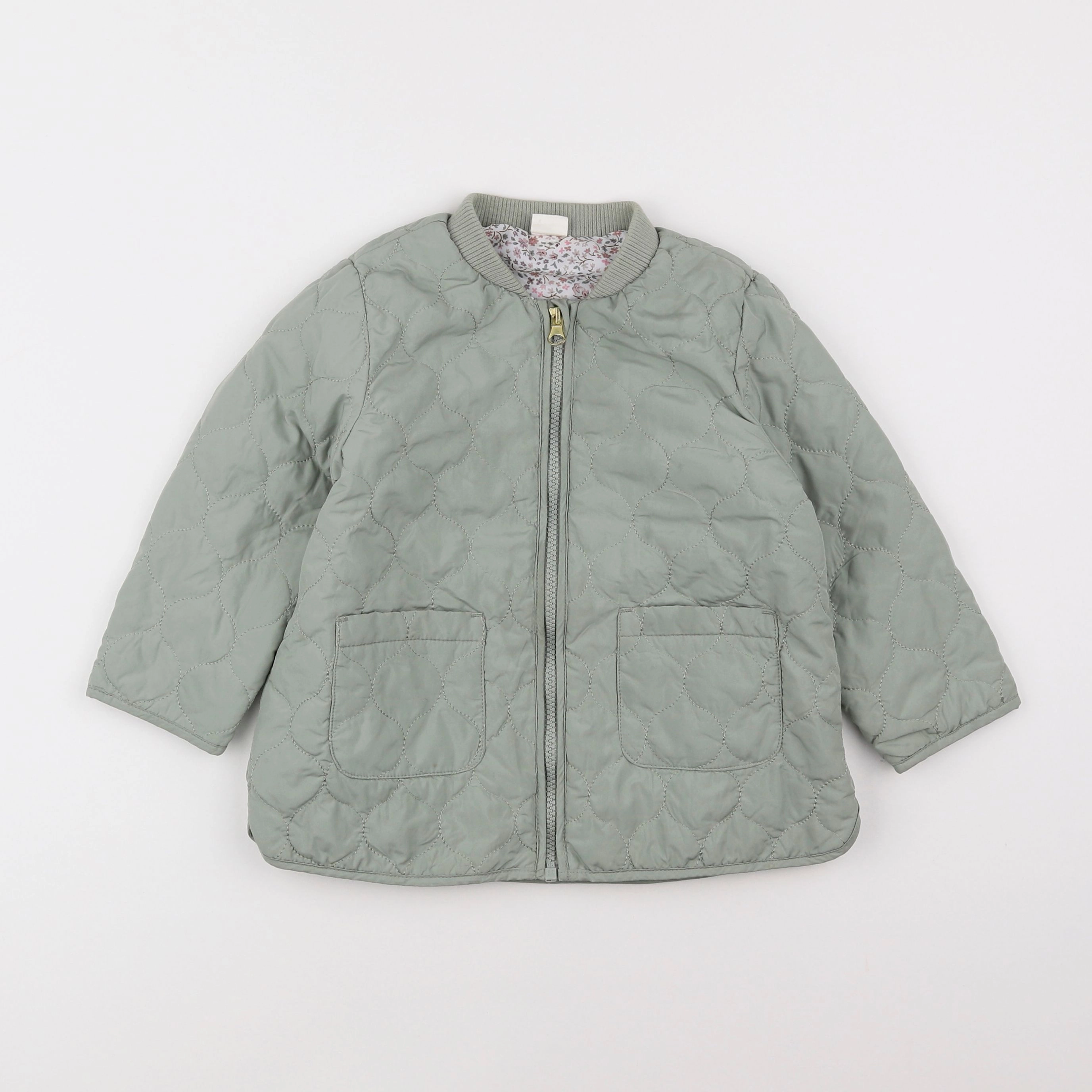 H&M - veste vert - 4 ans