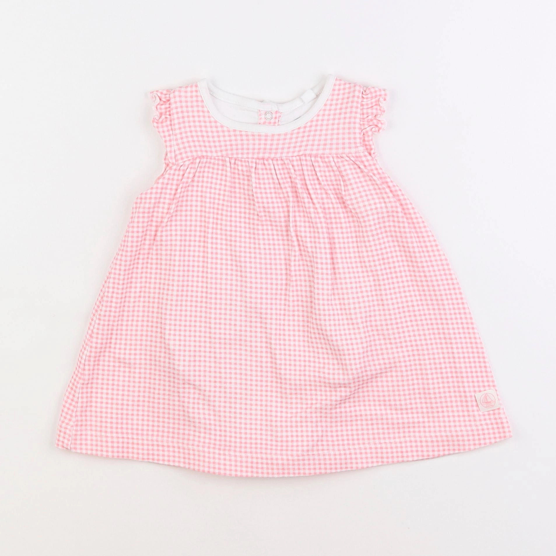 Petit Bateau - body robe rose - 12 mois